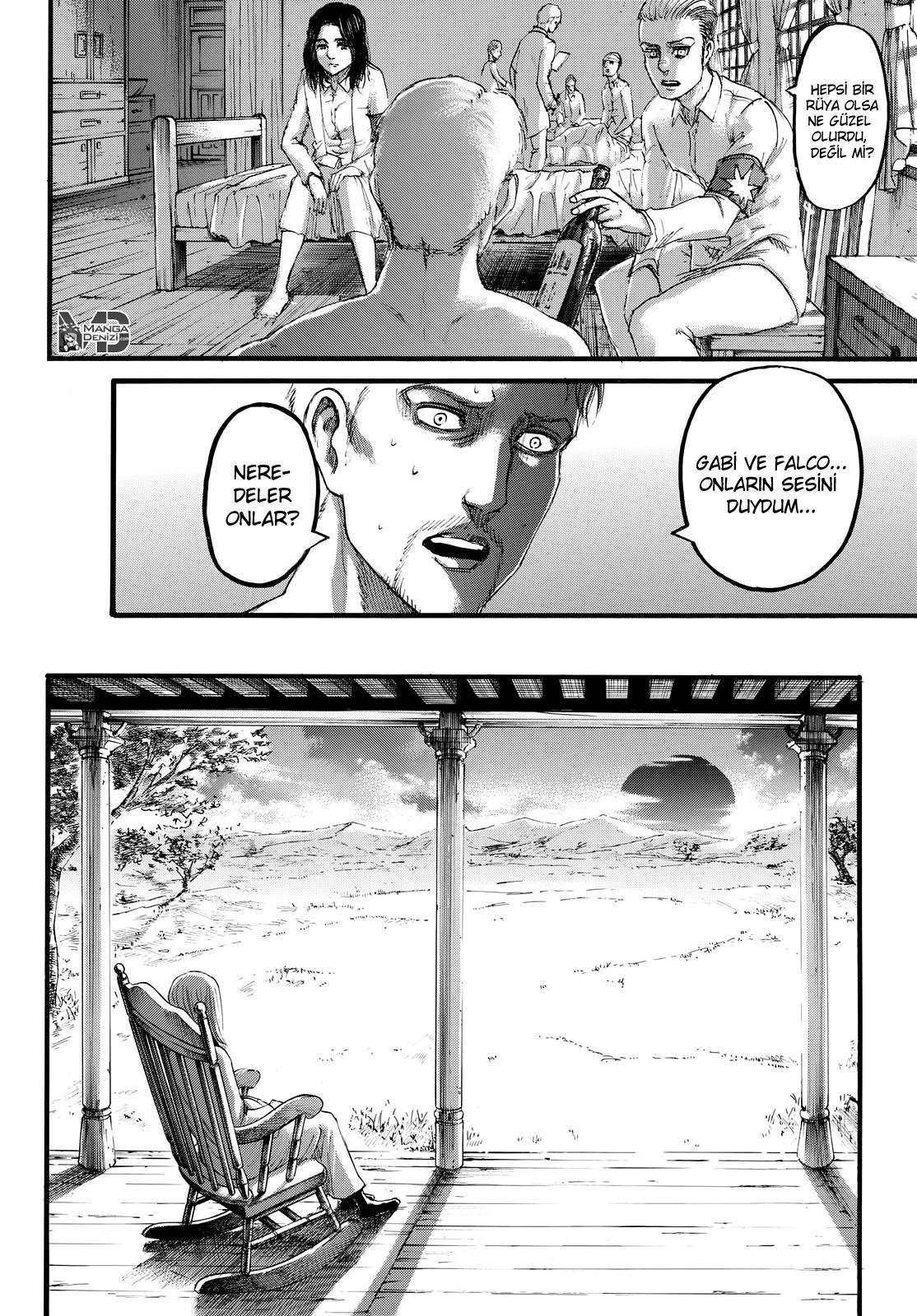 Attack on Titan mangasının 107 bölümünün 45. sayfasını okuyorsunuz.