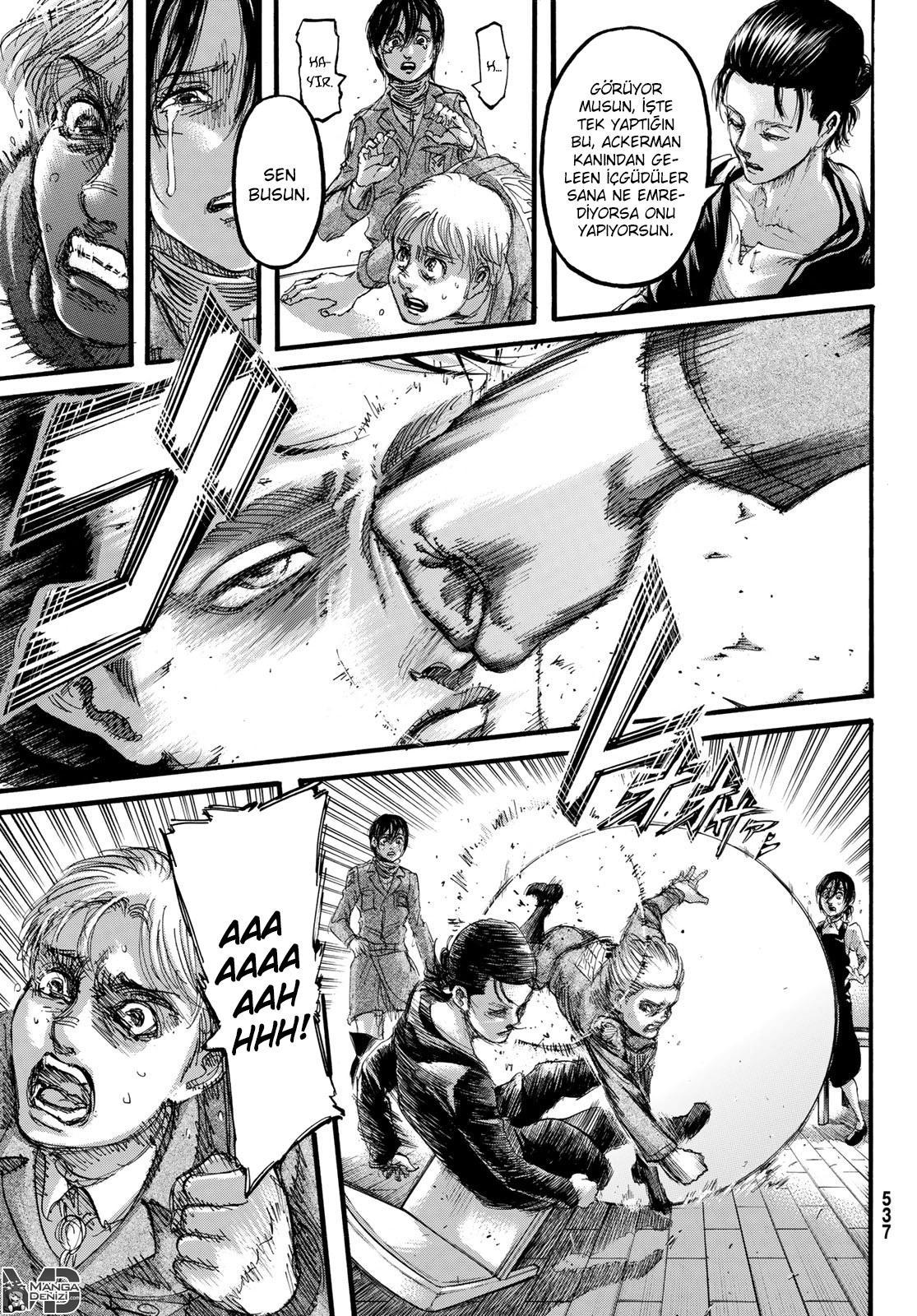 Attack on Titan mangasının 112 bölümünün 30. sayfasını okuyorsunuz.