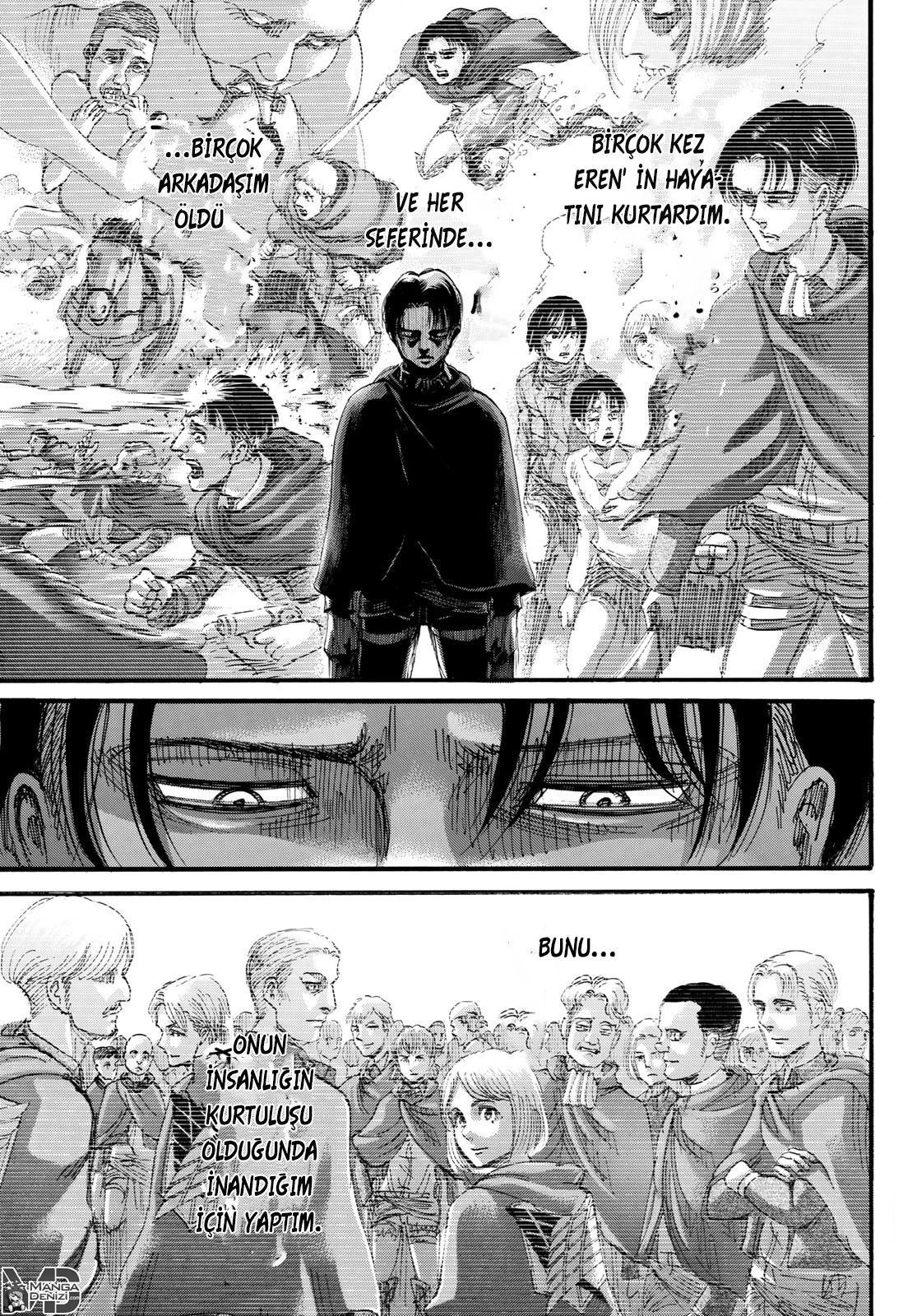 Attack on Titan mangasının 112 bölümünün 36. sayfasını okuyorsunuz.
