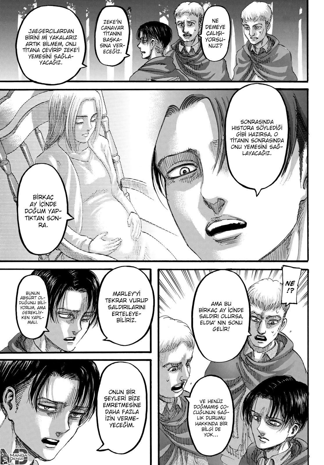 Attack on Titan mangasının 112 bölümünün 38. sayfasını okuyorsunuz.