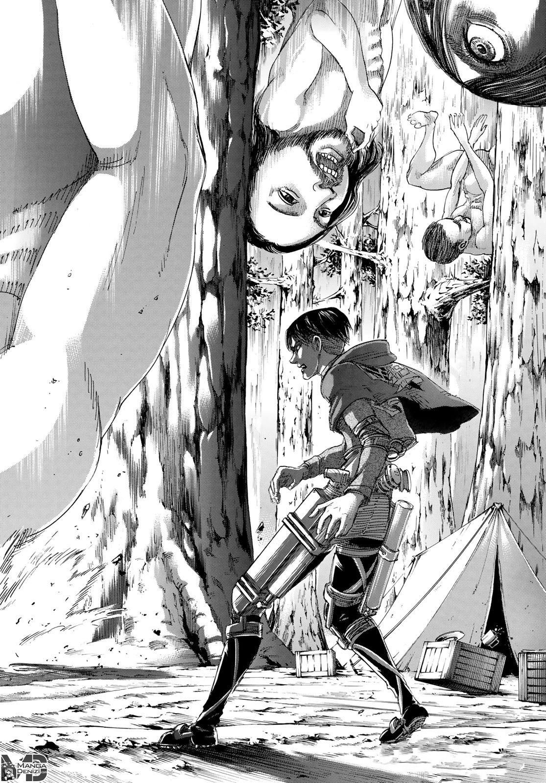 Attack on Titan mangasının 112 bölümünün 45. sayfasını okuyorsunuz.