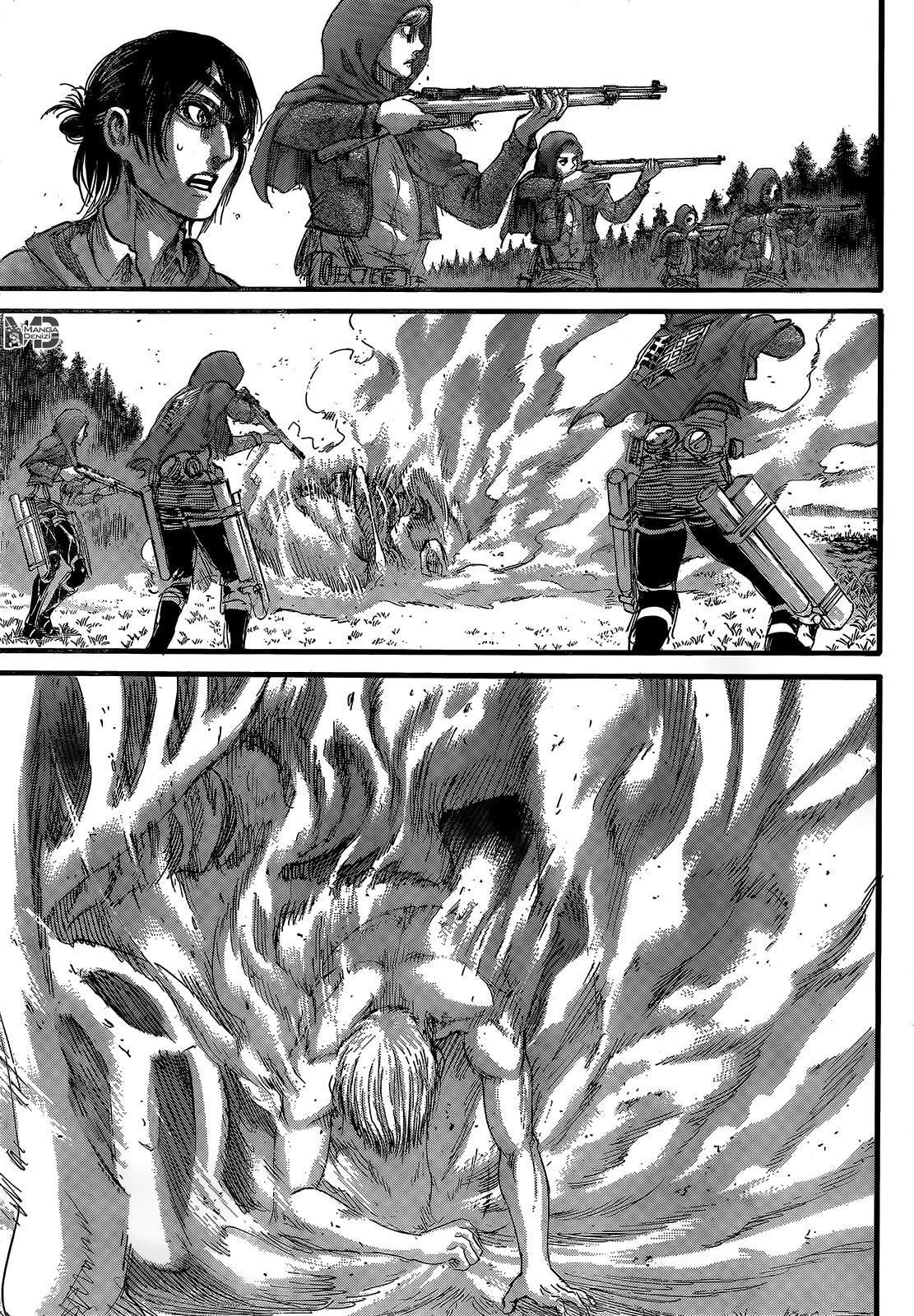Attack on Titan mangasının 115 bölümünün 36. sayfasını okuyorsunuz.