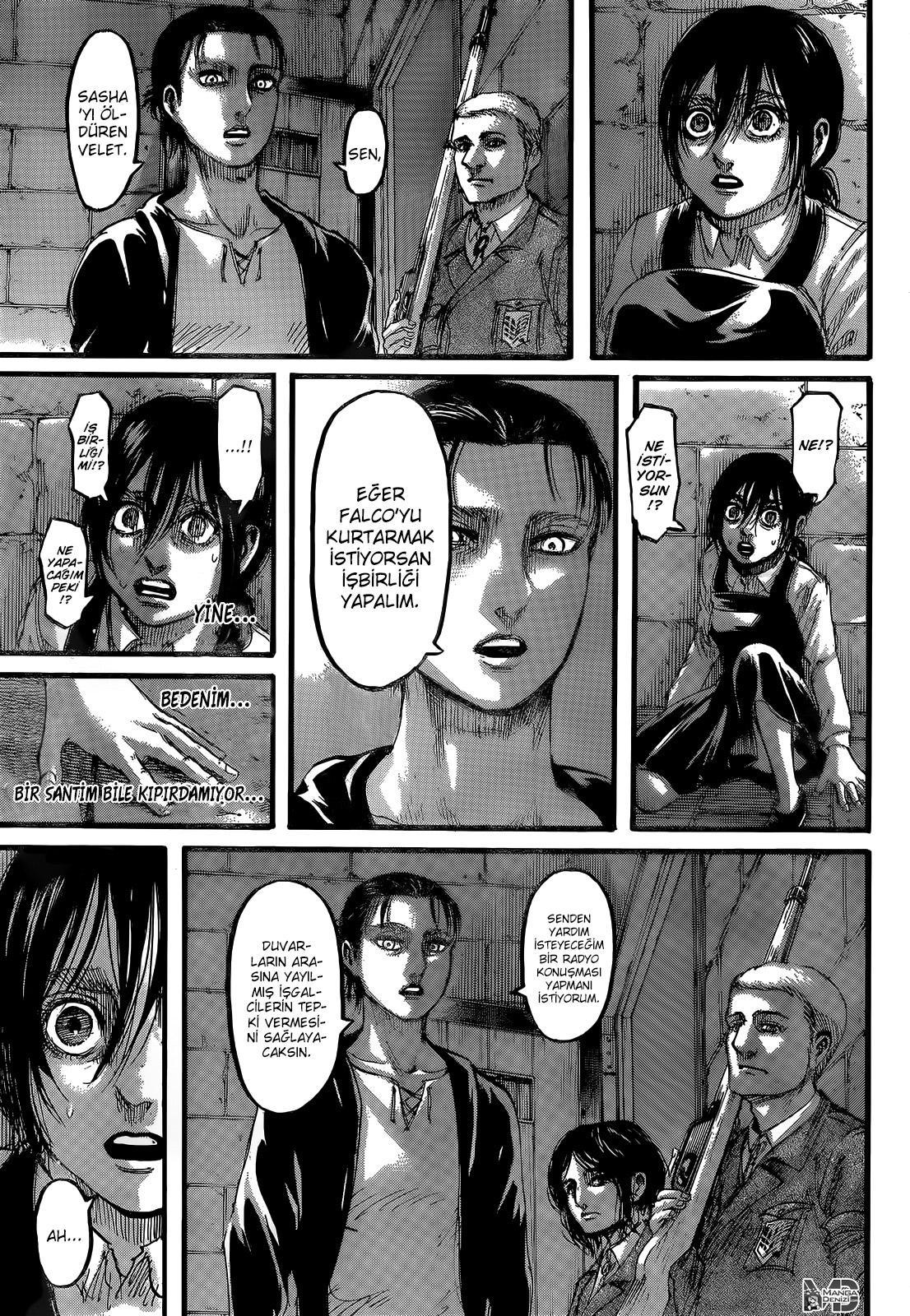 Attack on Titan mangasının 115 bölümünün 44. sayfasını okuyorsunuz.