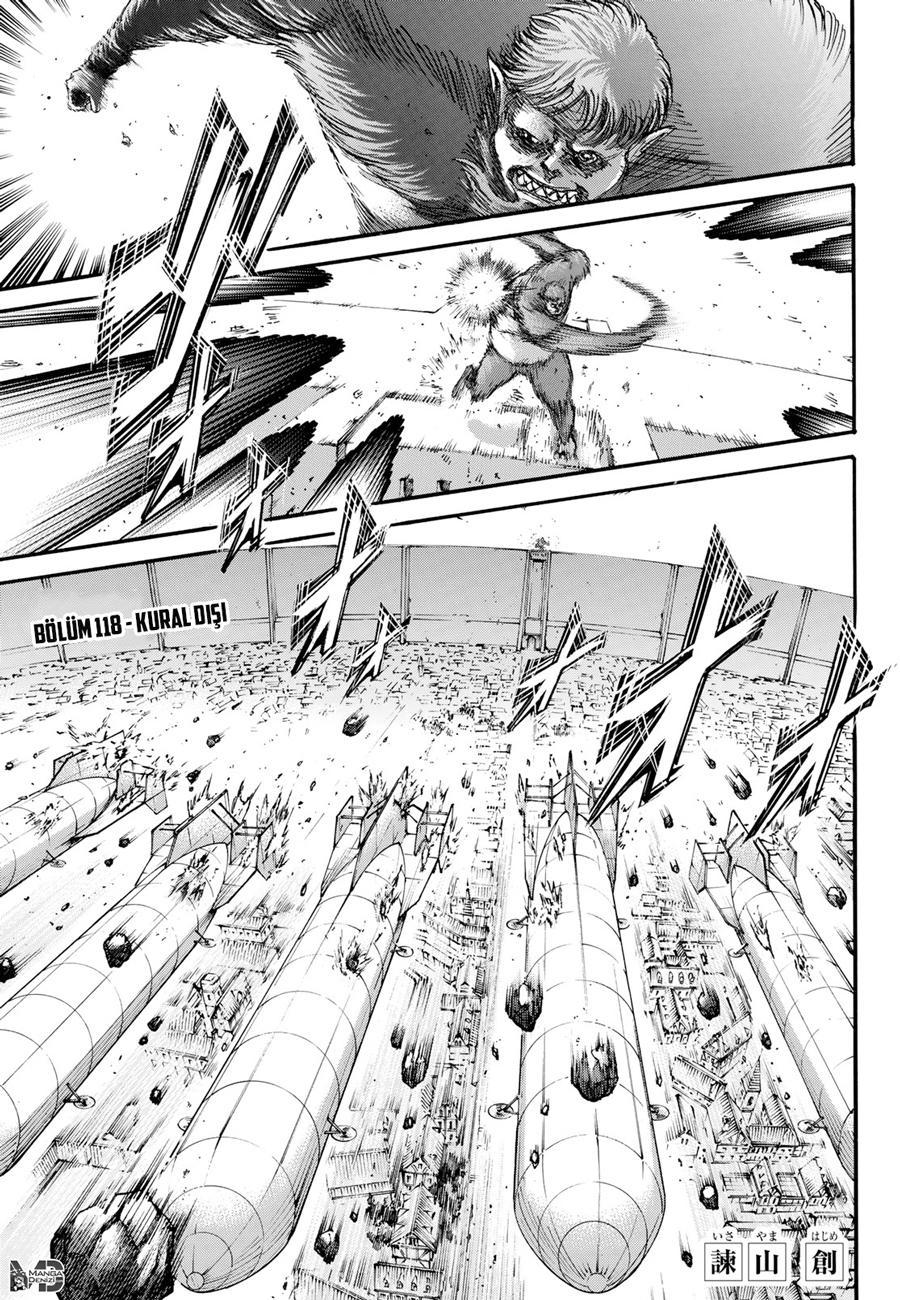 Attack on Titan mangasının 118 bölümünün 2. sayfasını okuyorsunuz.