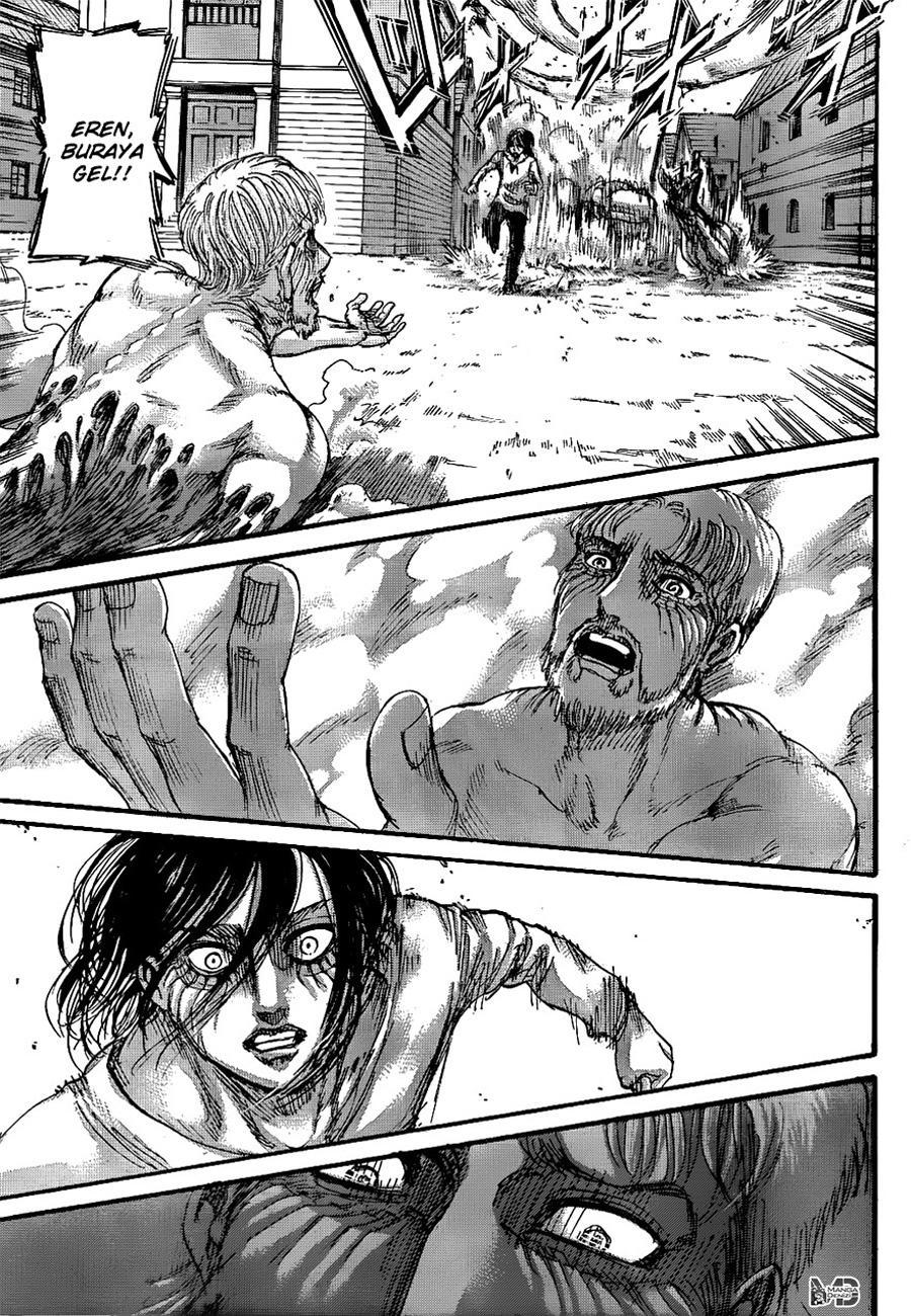 Attack on Titan mangasının 119 bölümünün 40. sayfasını okuyorsunuz.