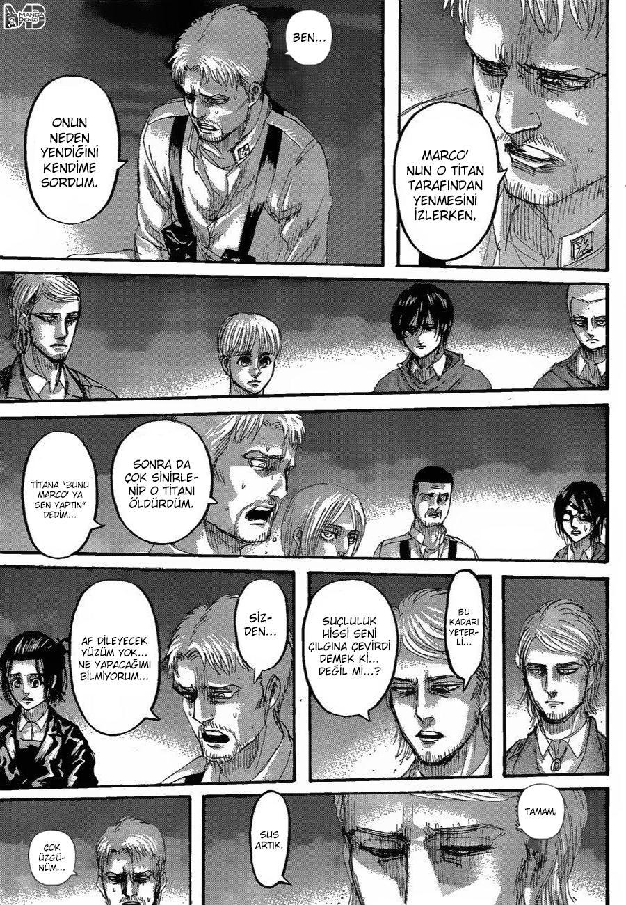 Attack on Titan mangasının 127 bölümünün 33. sayfasını okuyorsunuz.