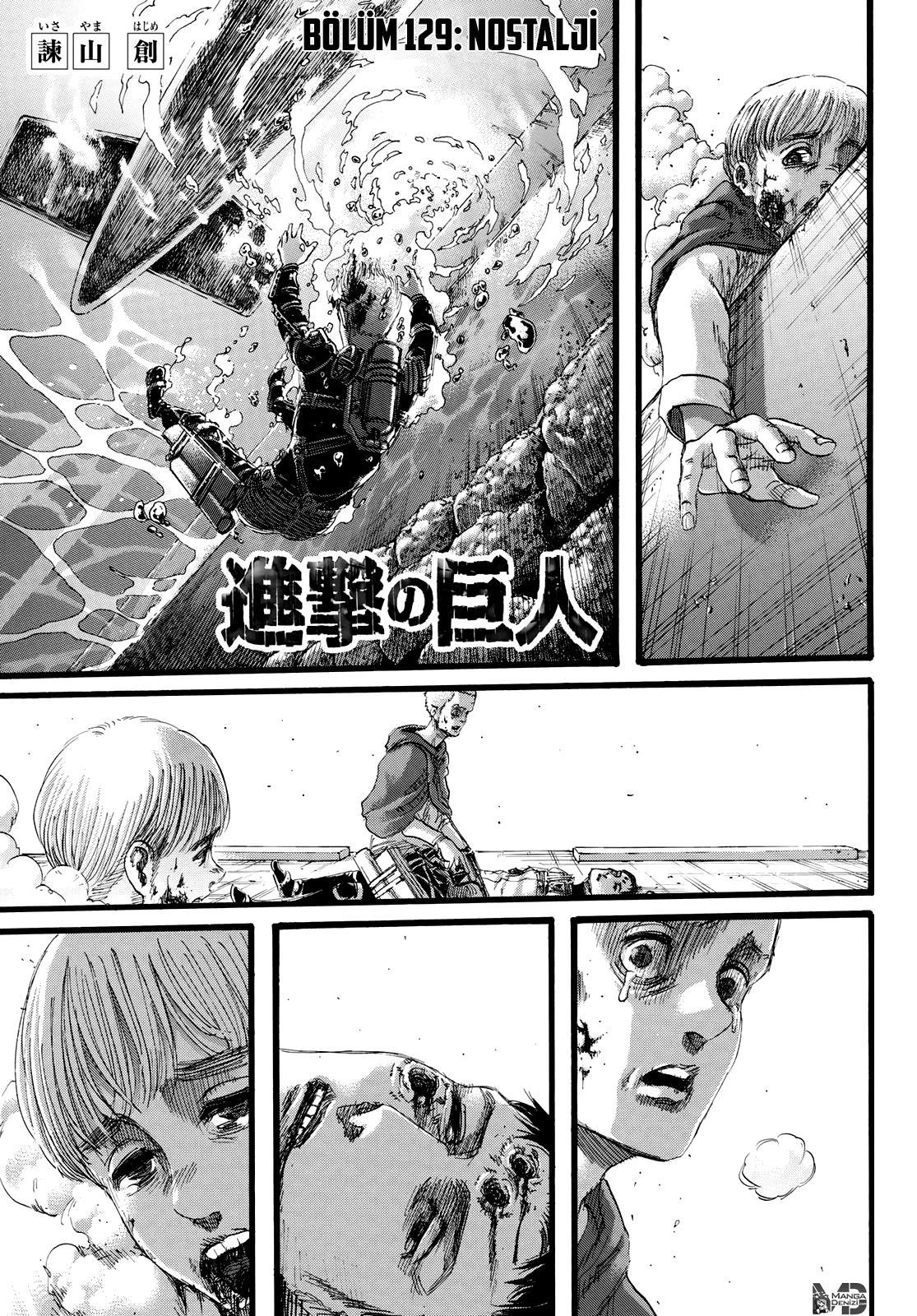 Attack on Titan mangasının 129 bölümünün 2. sayfasını okuyorsunuz.
