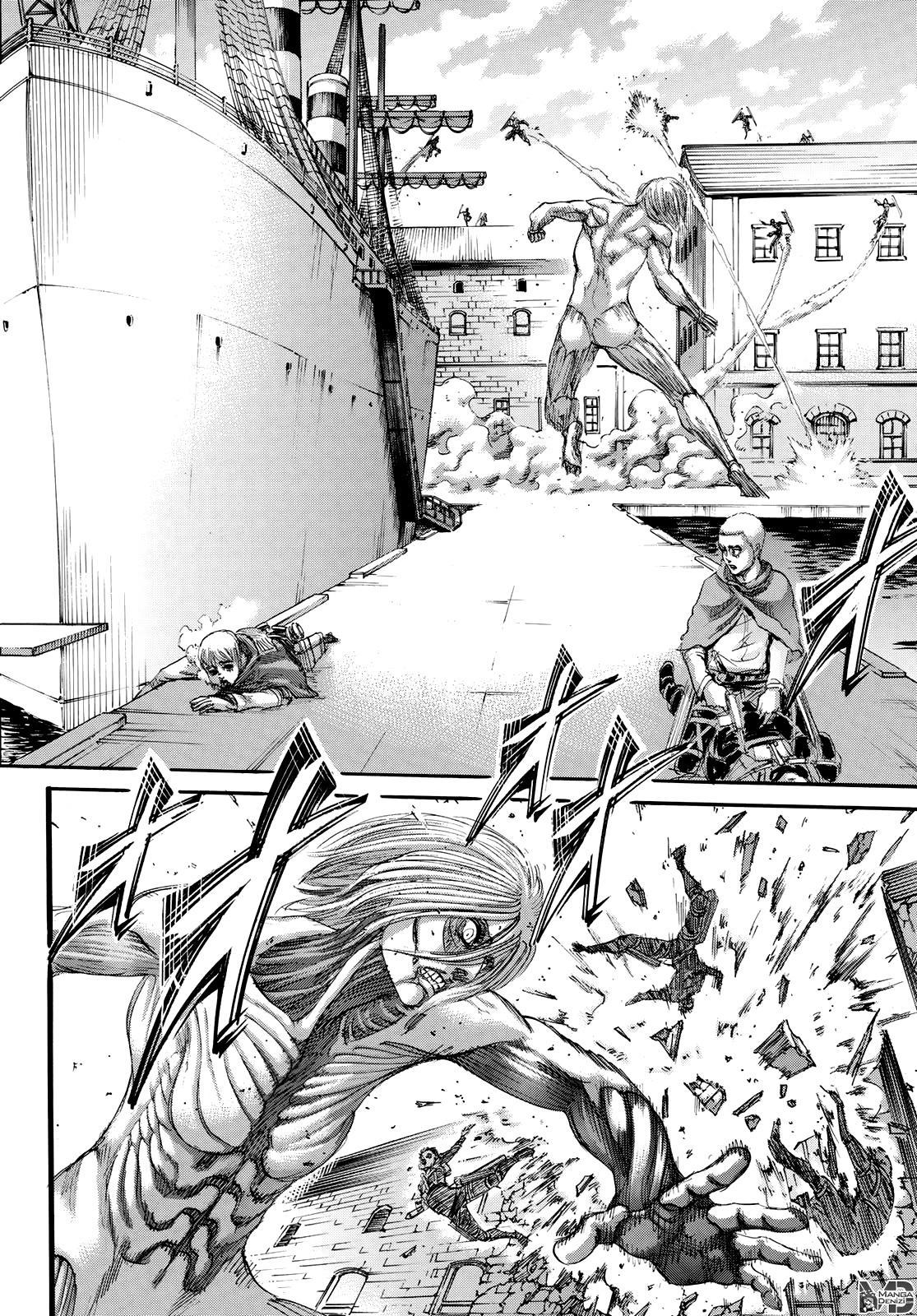 Attack on Titan mangasının 129 bölümünün 3. sayfasını okuyorsunuz.