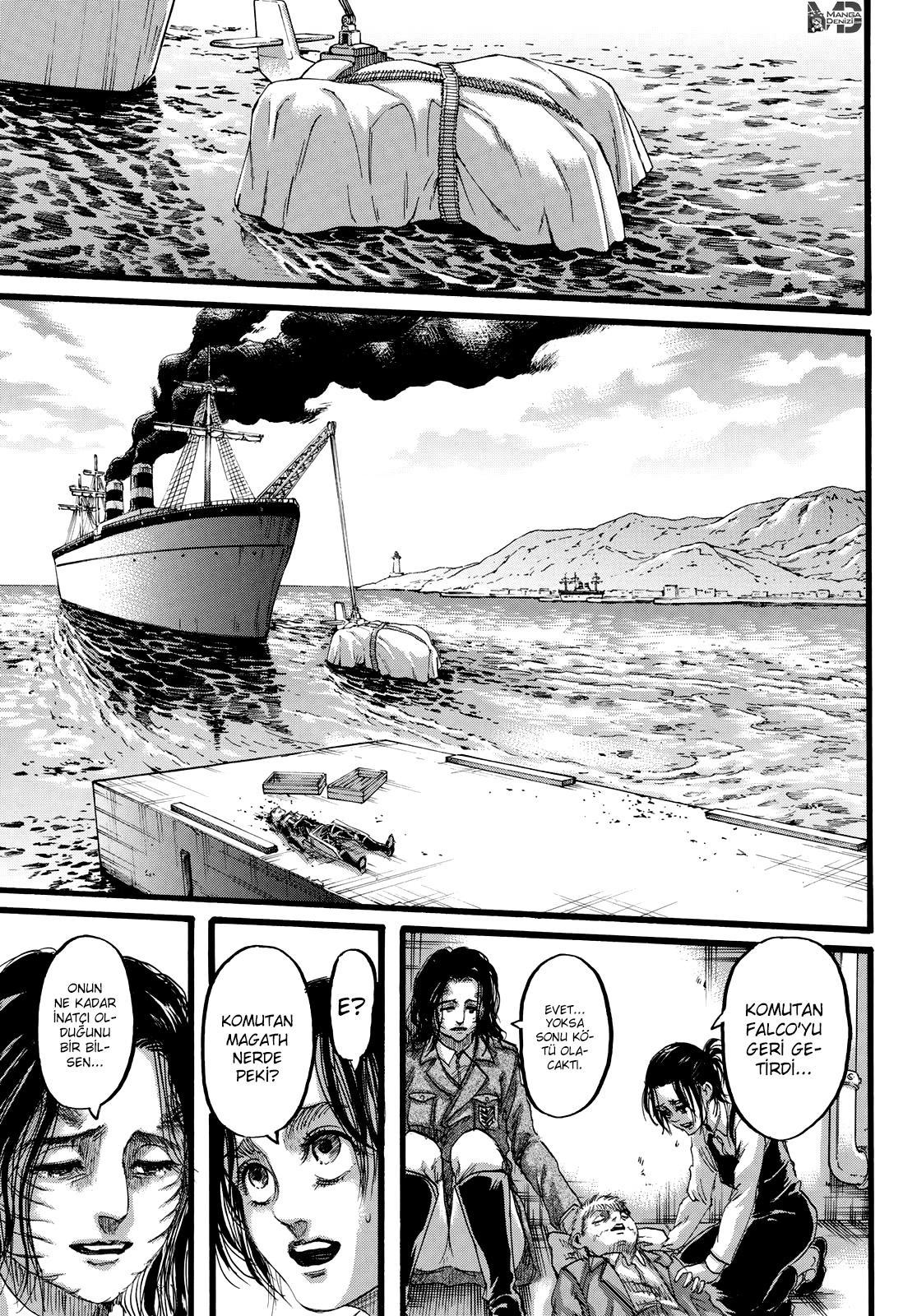 Attack on Titan mangasının 129 bölümünün 40. sayfasını okuyorsunuz.
