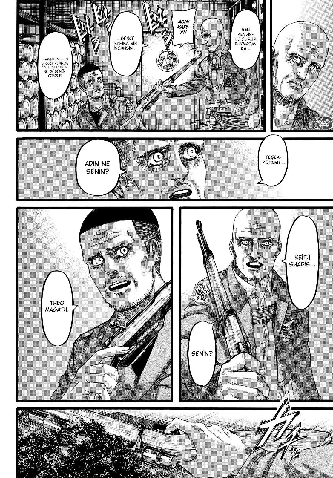 Attack on Titan mangasının 129 bölümünün 45. sayfasını okuyorsunuz.