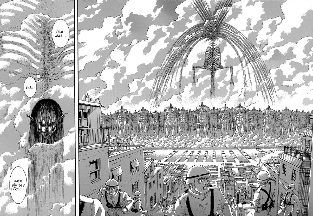 Attack on Titan mangasının 130 bölümünün 33. sayfasını okuyorsunuz.