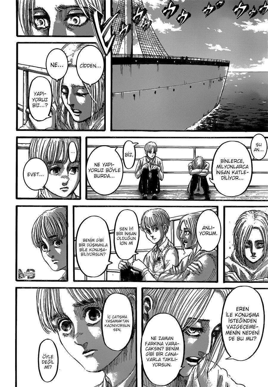 Attack on Titan mangasının 131 bölümünün 37. sayfasını okuyorsunuz.