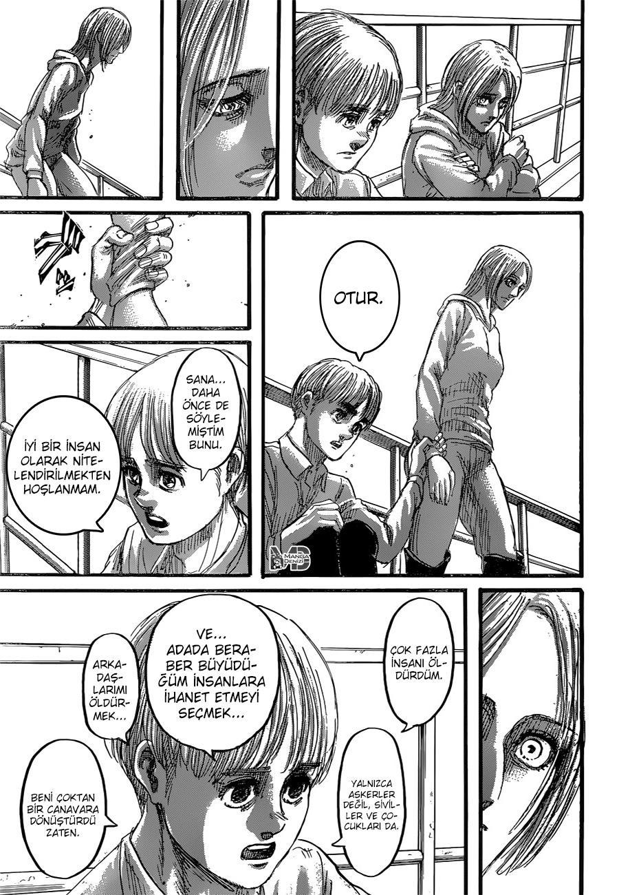 Attack on Titan mangasının 131 bölümünün 38. sayfasını okuyorsunuz.