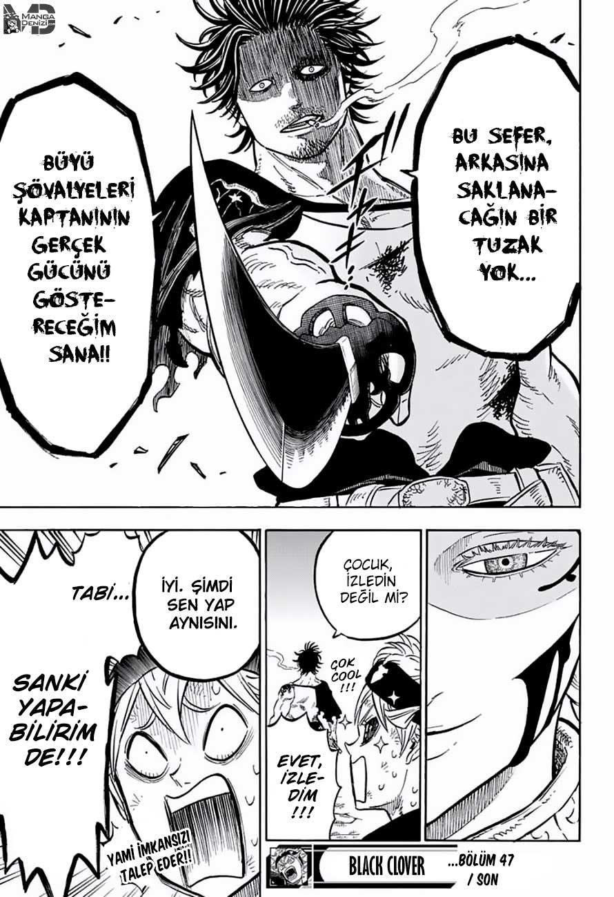 Black Clover mangasının 047 bölümünün 18. sayfasını okuyorsunuz.