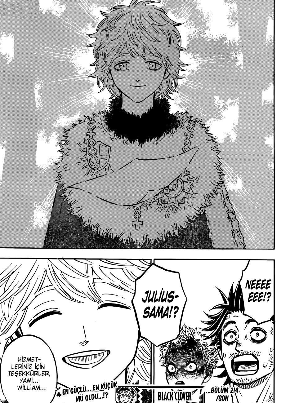 Black Clover mangasının 214 bölümünün 16. sayfasını okuyorsunuz.