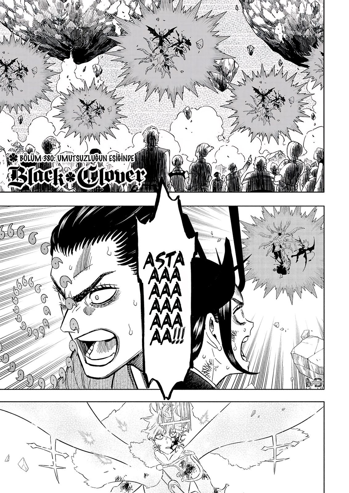 Black Clover mangasının 380 bölümünün 2. sayfasını okuyorsunuz.