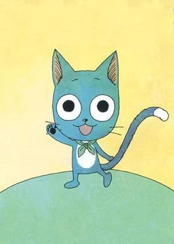 Blue Cat Happy
