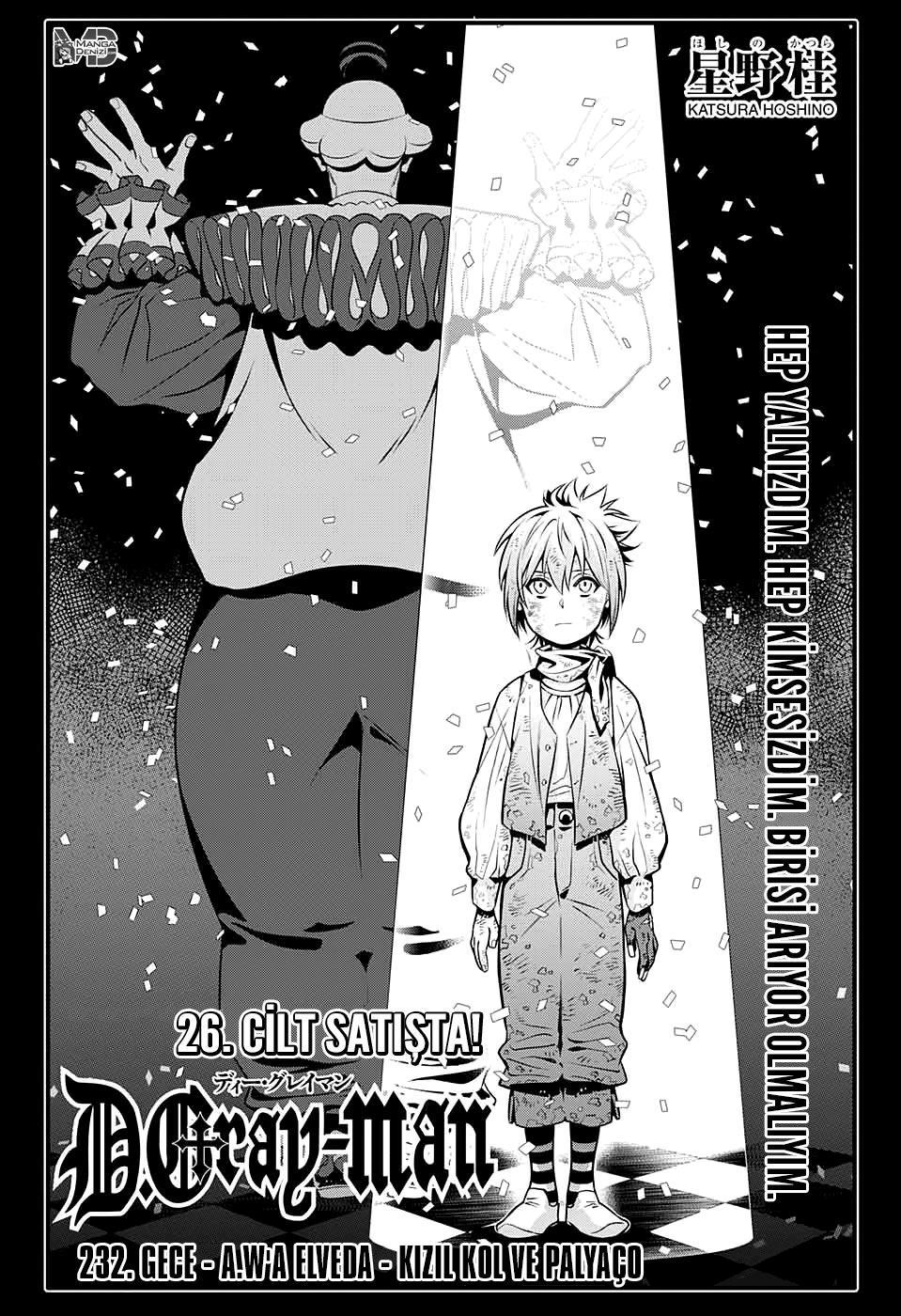 D.Gray-Man mangasının 232 bölümünün 9. sayfasını okuyorsunuz.