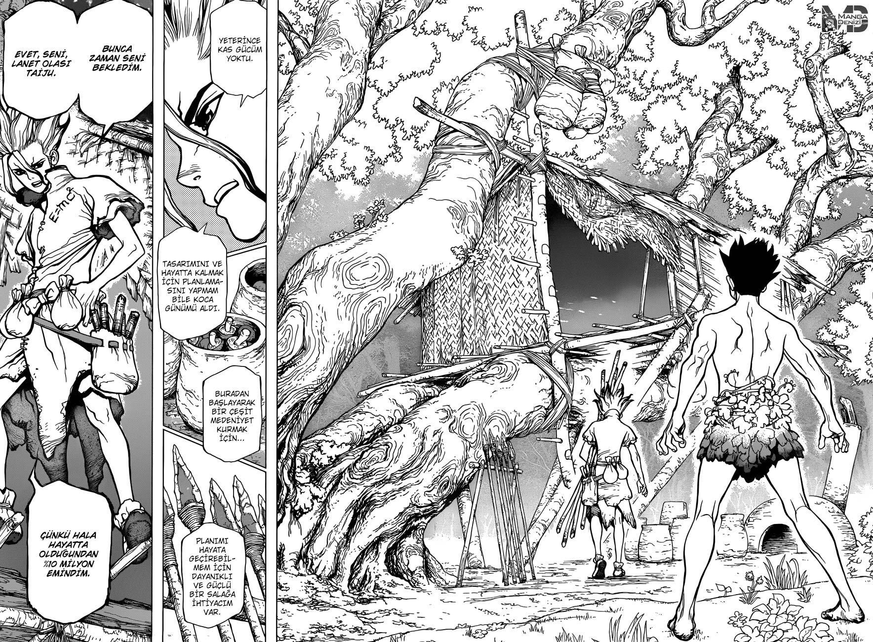 Dr. Stone mangasının 01 bölümünün 43. sayfasını okuyorsunuz.