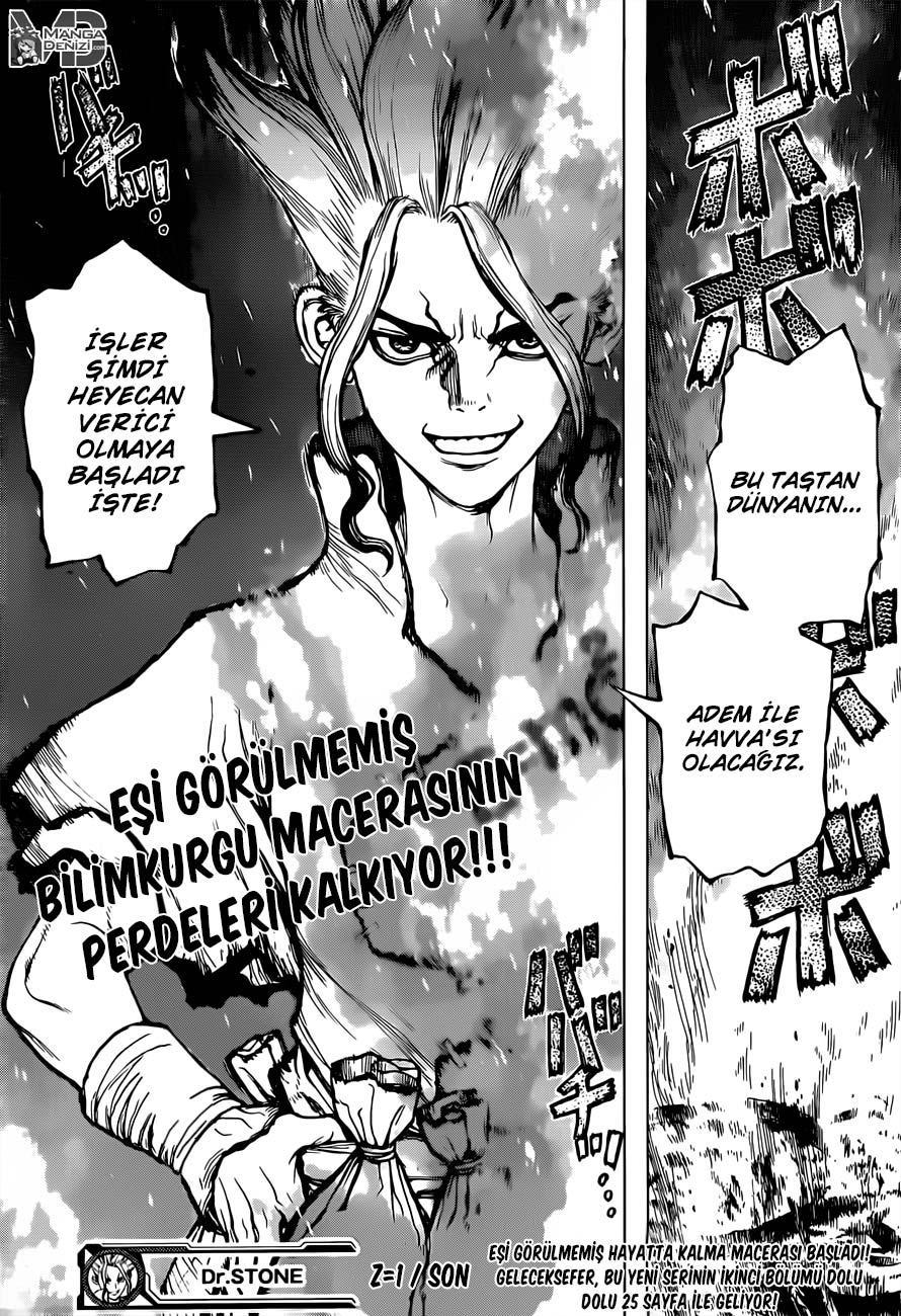 Dr. Stone mangasının 01 bölümünün 47. sayfasını okuyorsunuz.