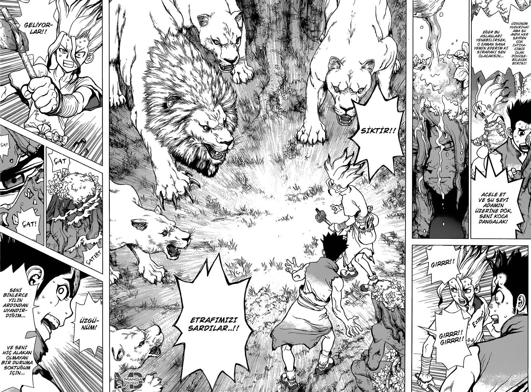 Dr. Stone mangasının 03 bölümünün 15. sayfasını okuyorsunuz.