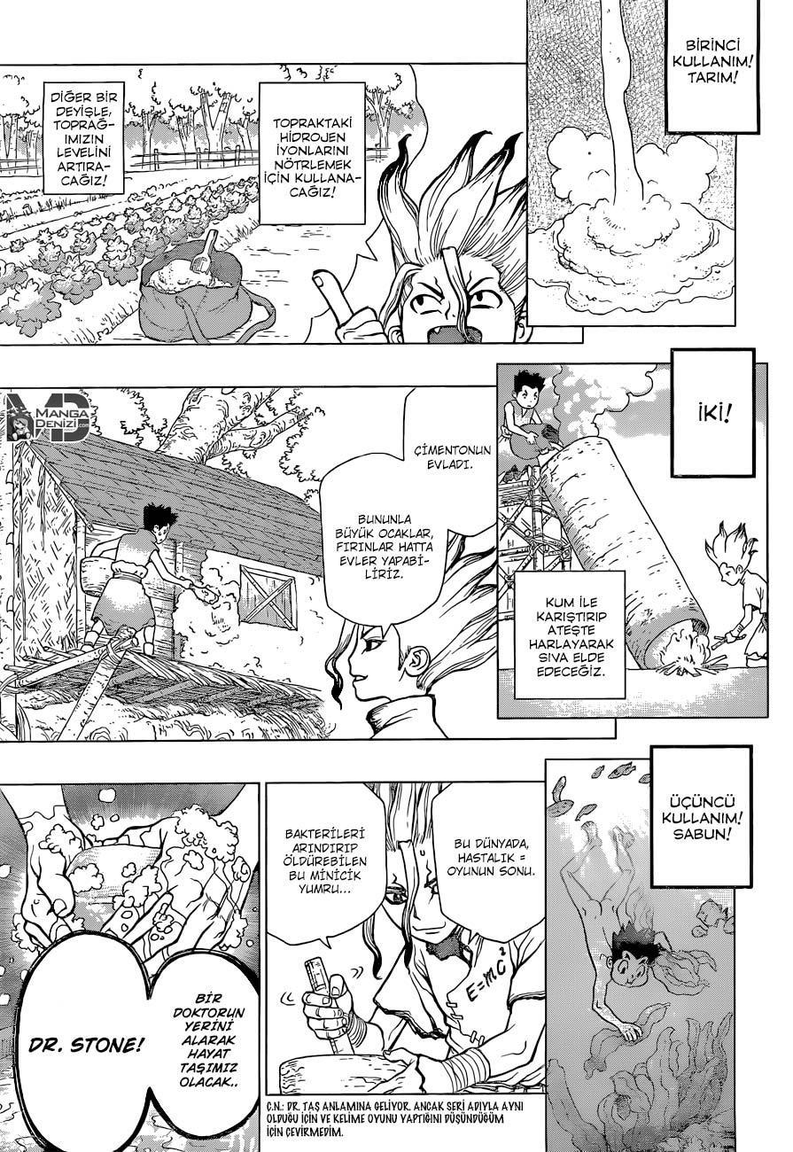 Dr. Stone mangasının 04 bölümünün 11. sayfasını okuyorsunuz.