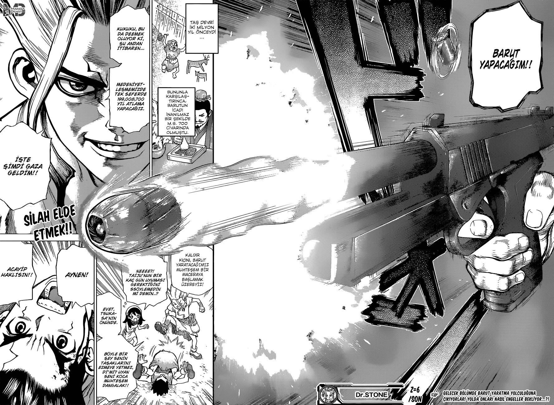 Dr. Stone mangasının 06 bölümünün 17. sayfasını okuyorsunuz.