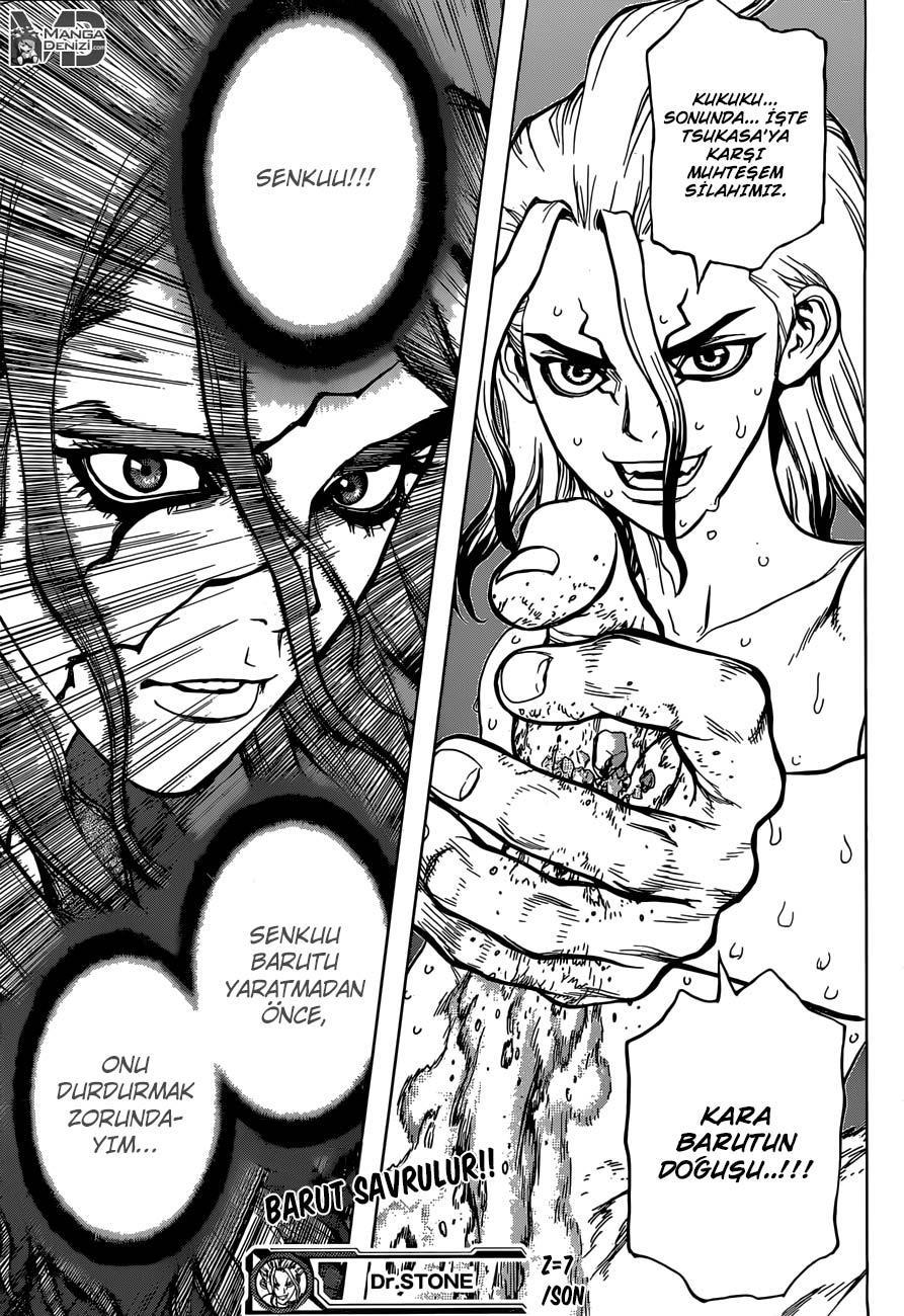 Dr. Stone mangasının 07 bölümünün 17. sayfasını okuyorsunuz.