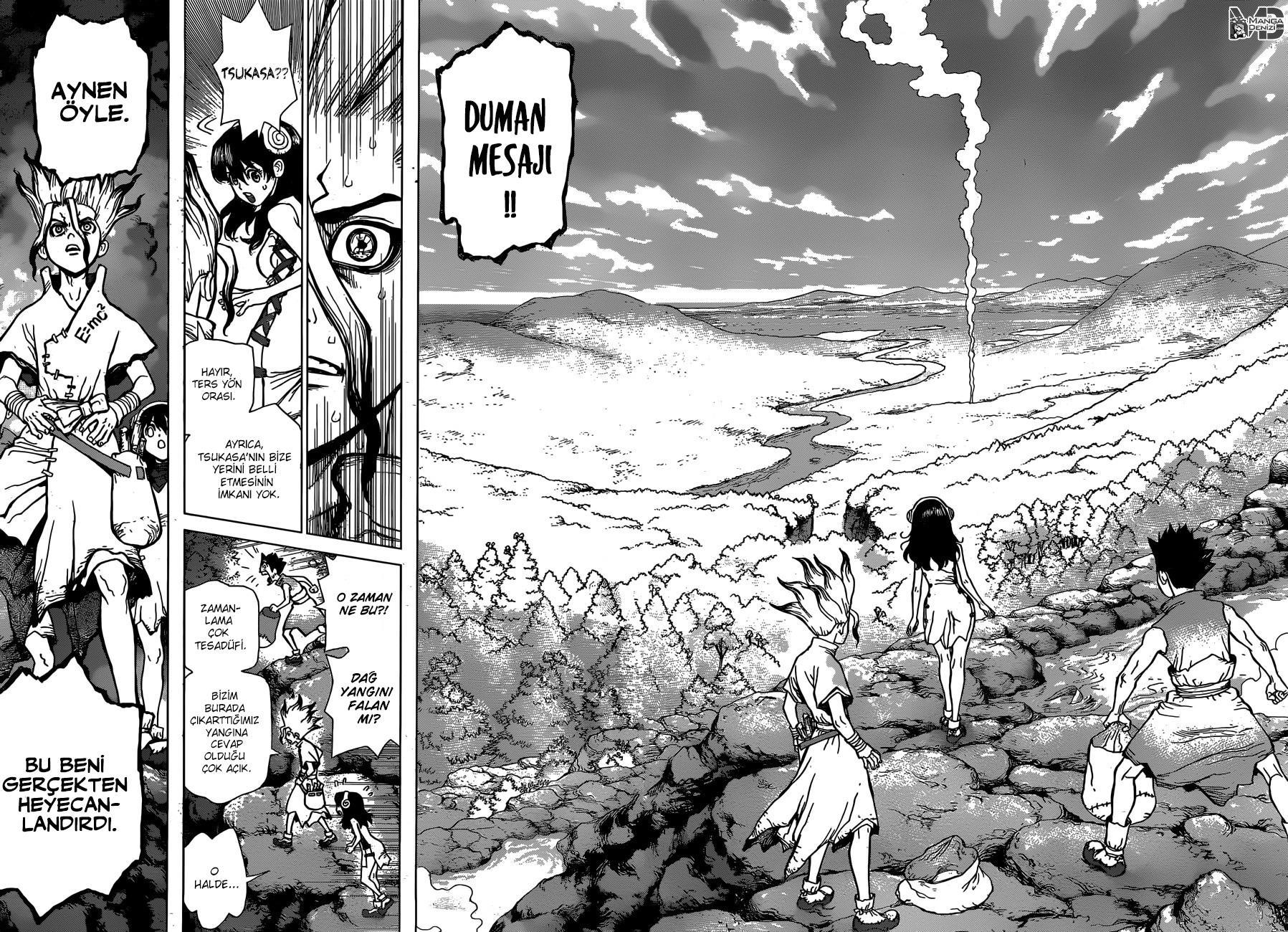 Dr. Stone mangasının 08 bölümünün 16. sayfasını okuyorsunuz.