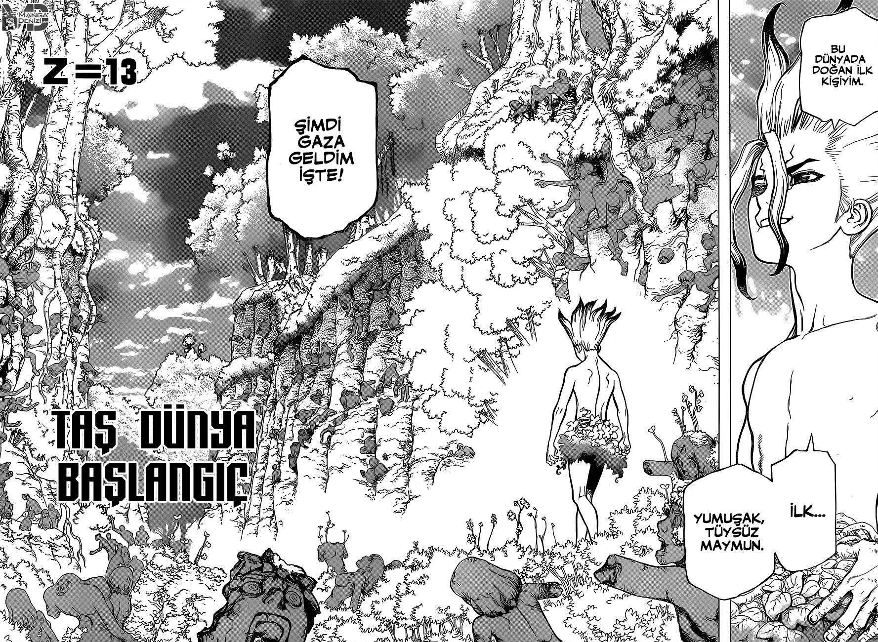 Dr. Stone mangasının 13 bölümünün 6. sayfasını okuyorsunuz.