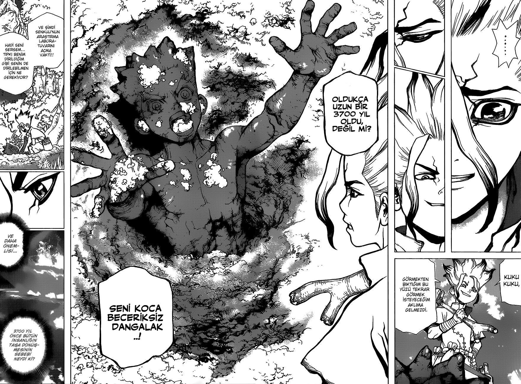 Dr. Stone mangasının 14 bölümünün 5. sayfasını okuyorsunuz.