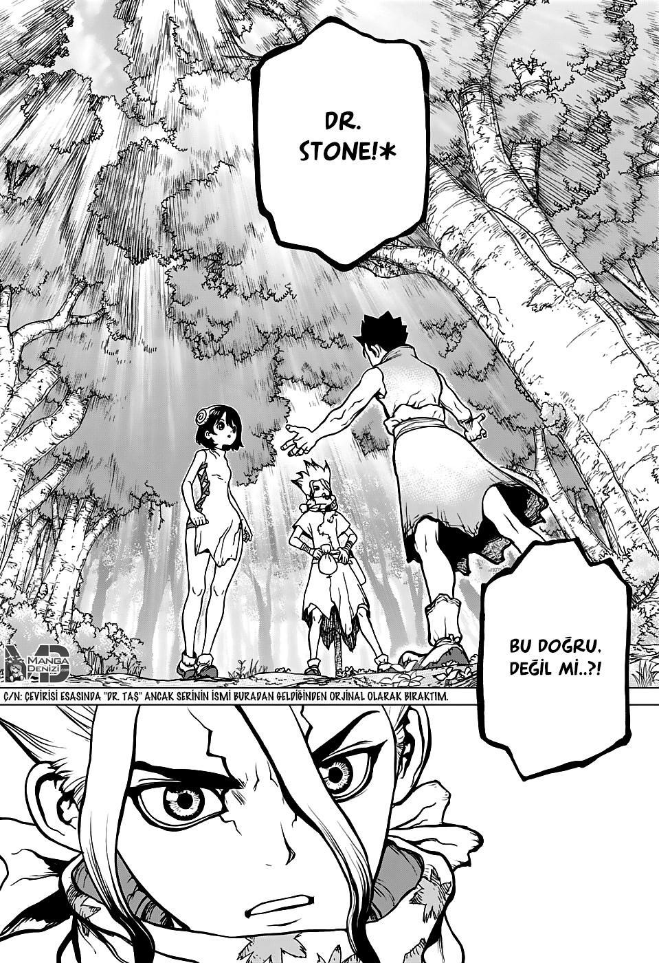 Dr. Stone mangasının 15 bölümünün 8. sayfasını okuyorsunuz.