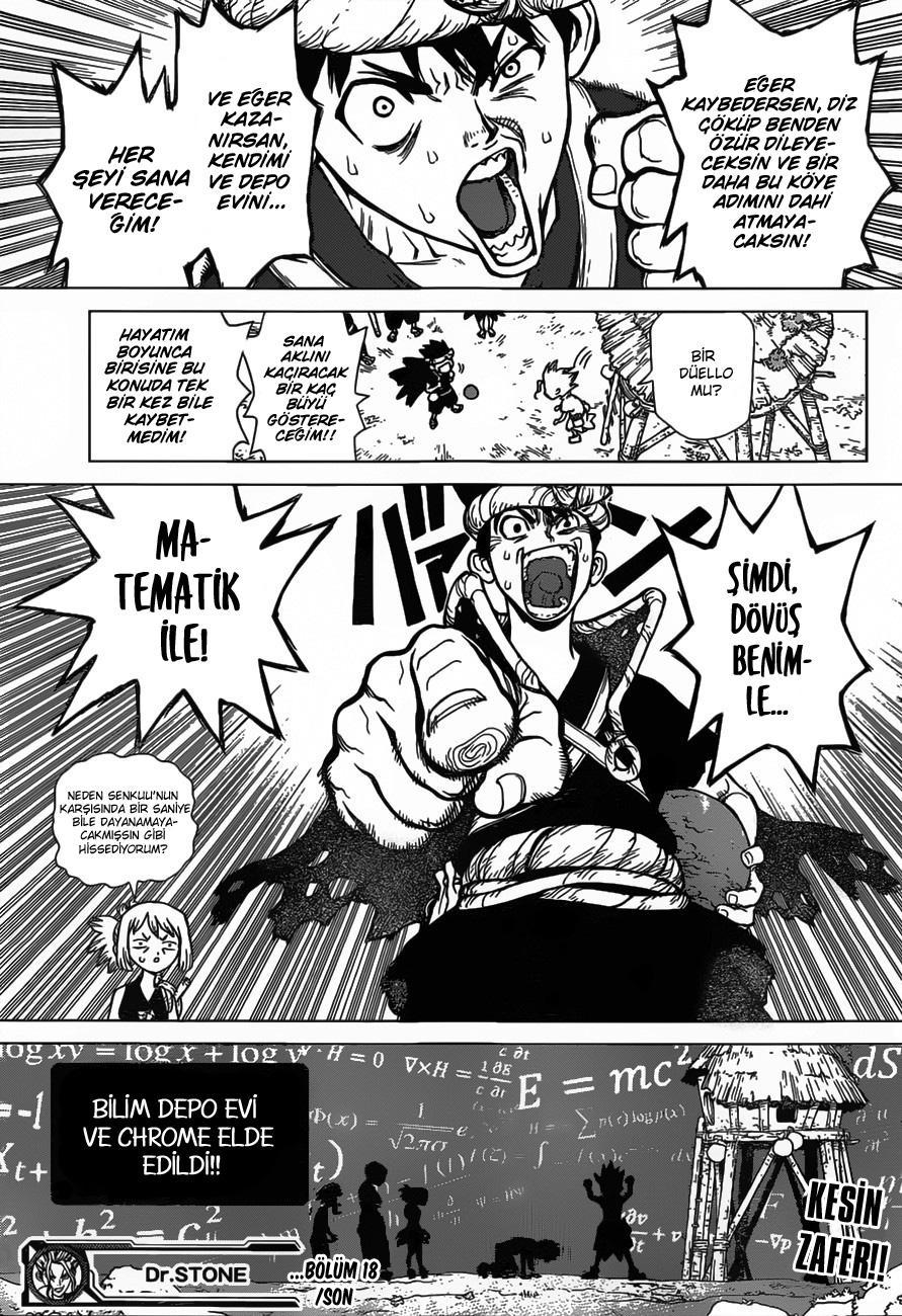 Dr. Stone mangasının 18 bölümünün 19. sayfasını okuyorsunuz.