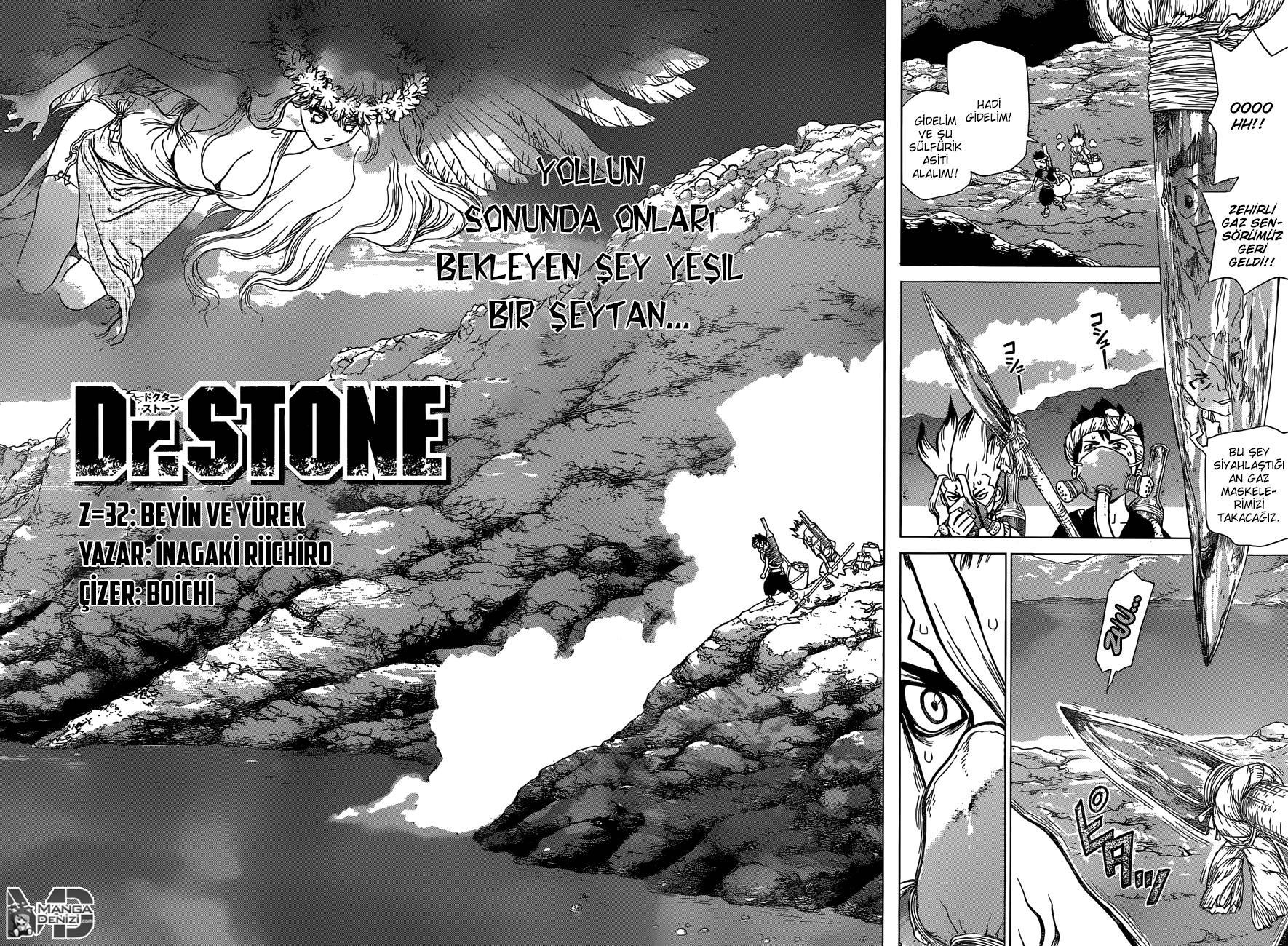 Dr. Stone mangasının 32 bölümünün 3. sayfasını okuyorsunuz.