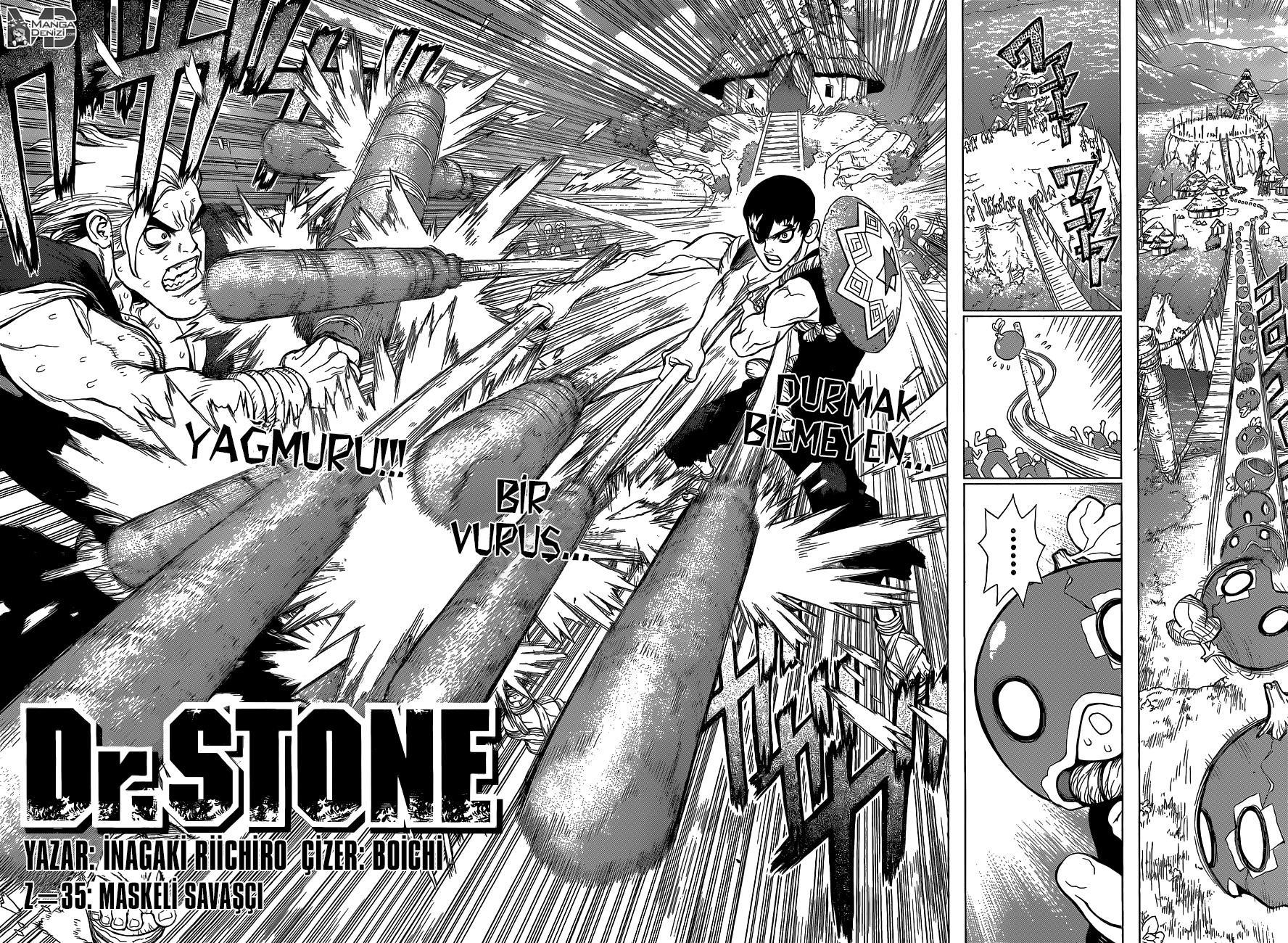 Dr. Stone mangasının 35 bölümünün 3. sayfasını okuyorsunuz.