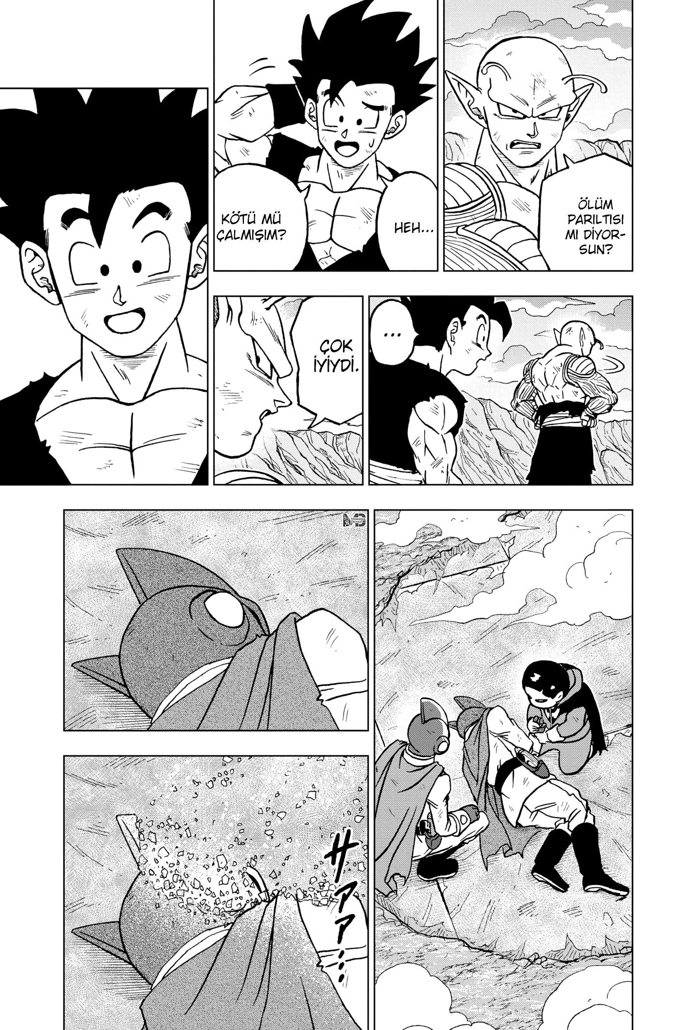 Dragon Ball Super mangasının 100 bölümünün 22. sayfasını okuyorsunuz.