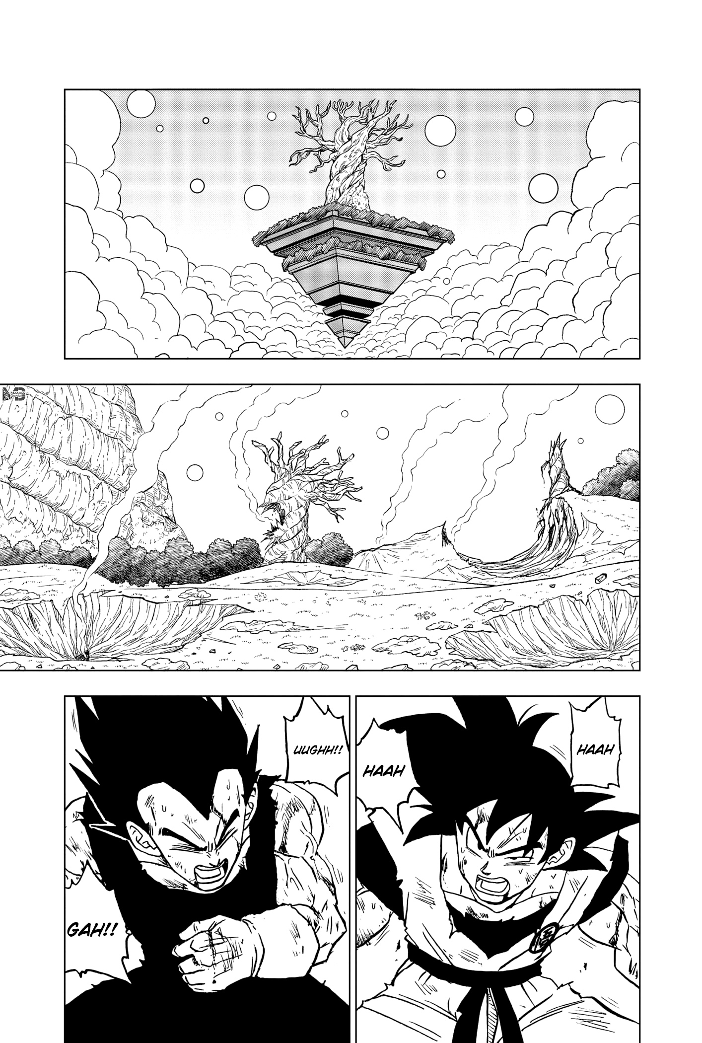 Dragon Ball Super mangasının 100 bölümünün 34. sayfasını okuyorsunuz.