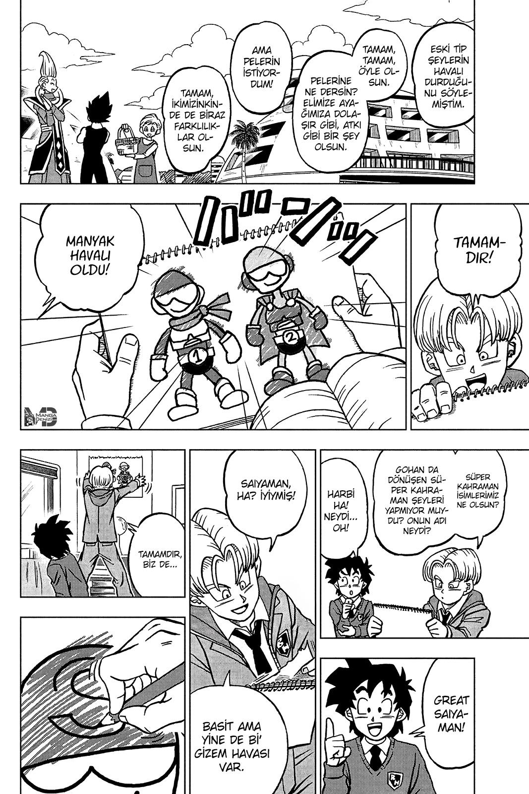 Dragon Ball Super mangasının 104 bölümünün 42. sayfasını okuyorsunuz.