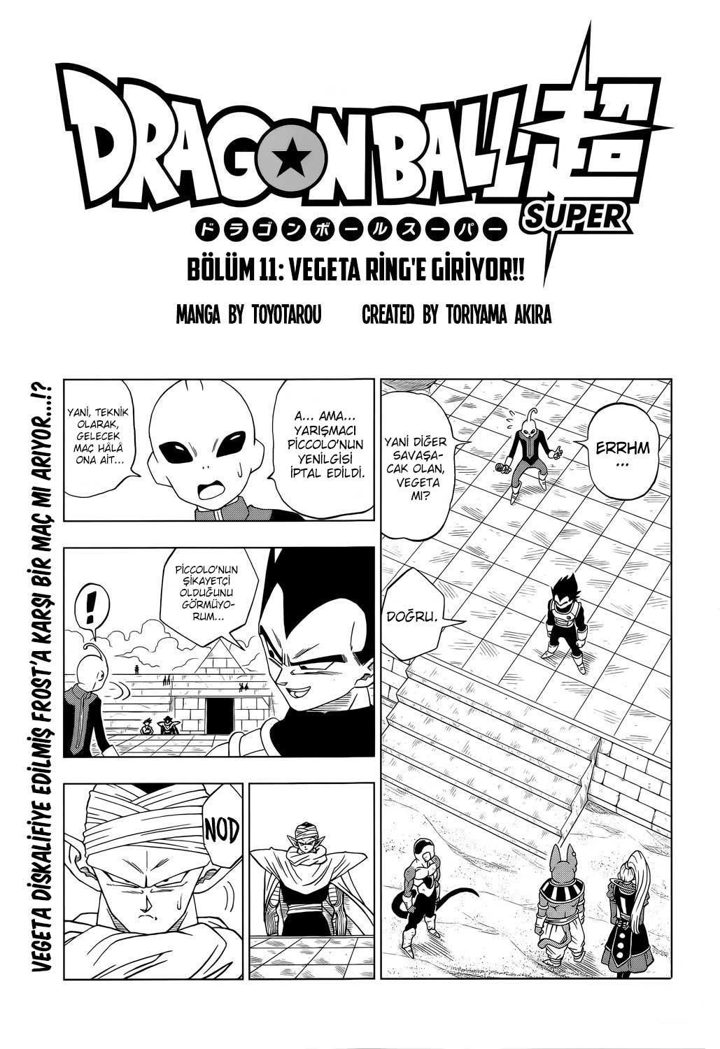 Dragon Ball Super mangasının 11 bölümünün 2. sayfasını okuyorsunuz.