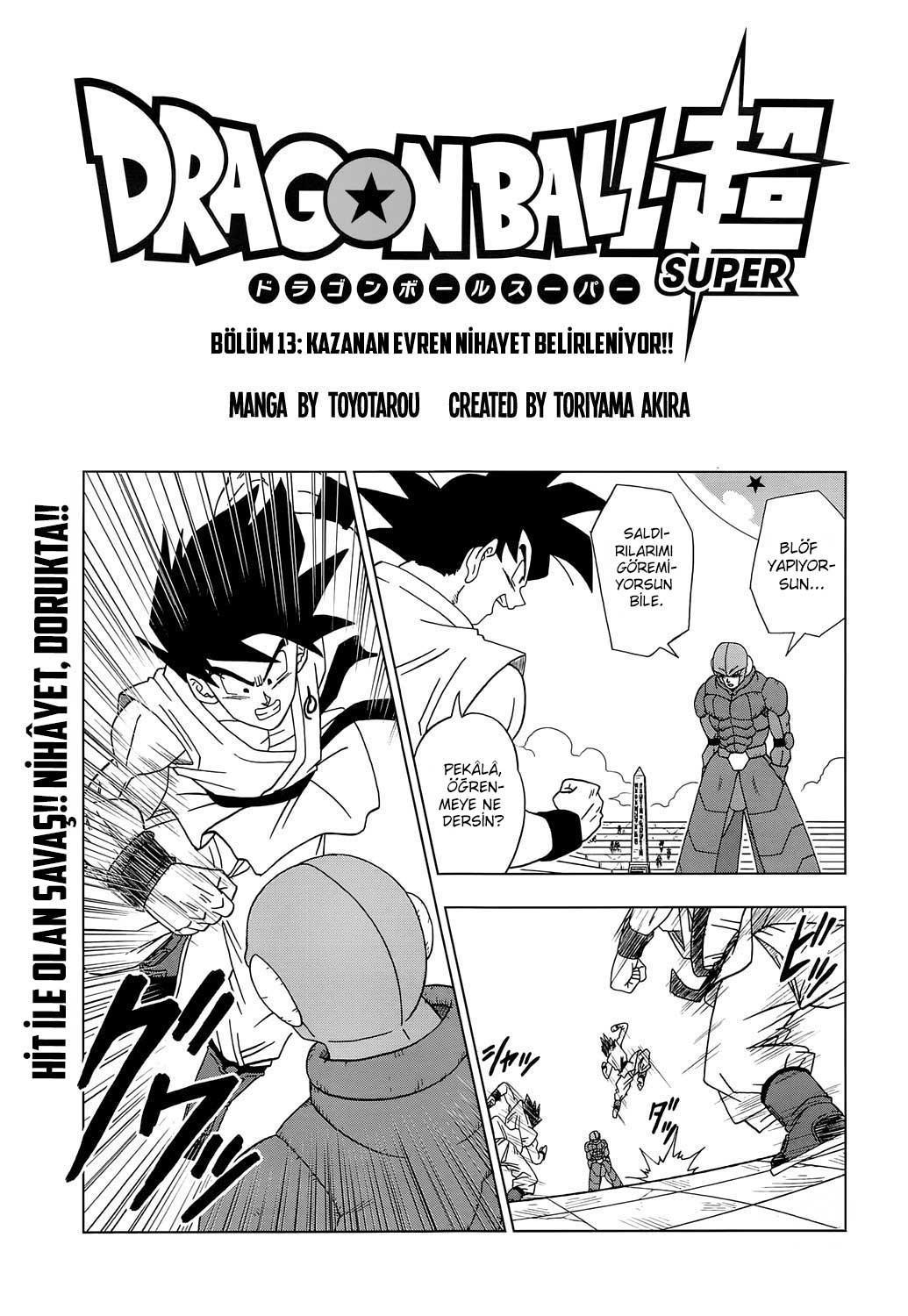 Dragon Ball Super mangasının 13 bölümünün 2. sayfasını okuyorsunuz.