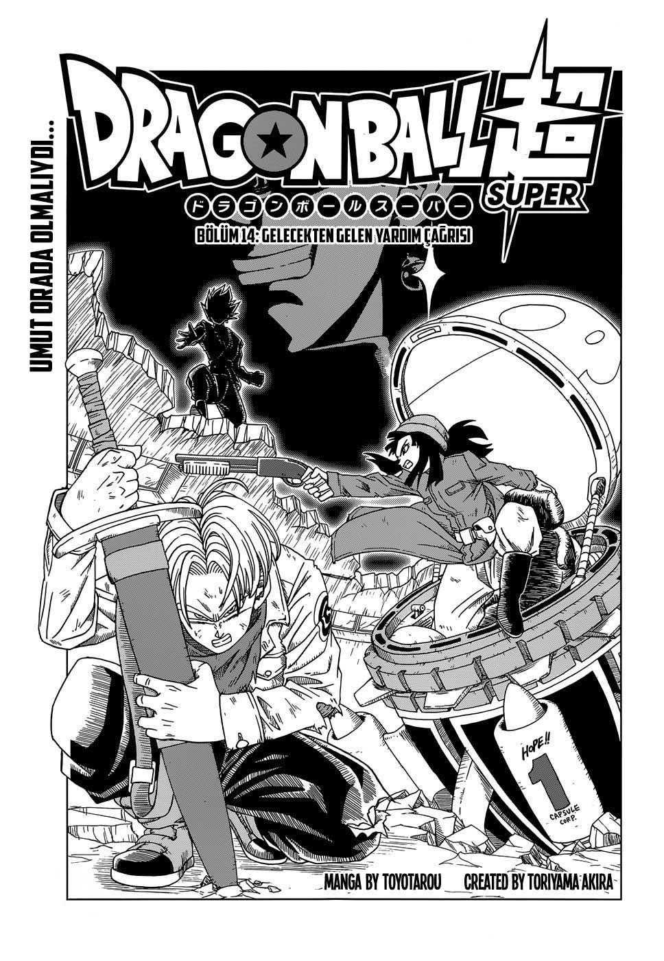 Dragon Ball Super mangasının 14 bölümünün 2. sayfasını okuyorsunuz.
