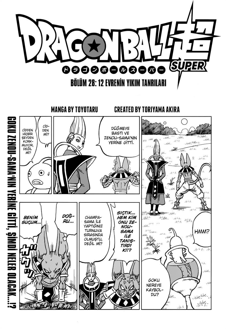 Dragon Ball Super mangasının 28 bölümünün 2. sayfasını okuyorsunuz.