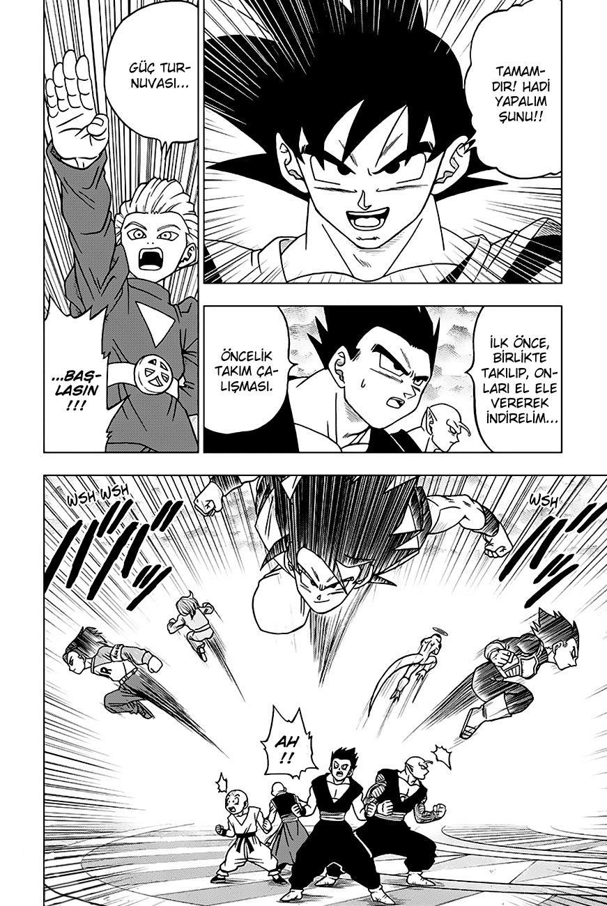 Dragon Ball Super mangasının 33 bölümünün 22. sayfasını okuyorsunuz.