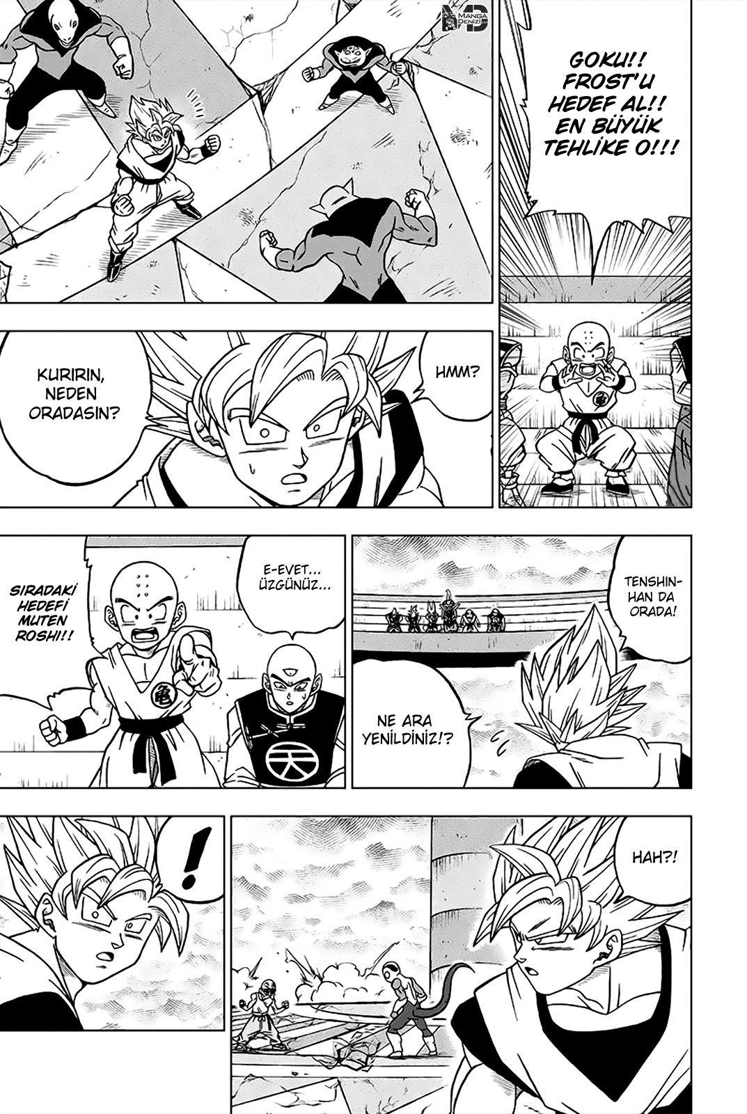 Dragon Ball Super mangasının 34 bölümünün 16. sayfasını okuyorsunuz.