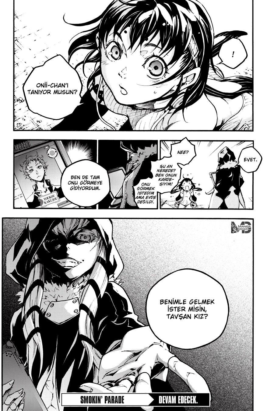 Smokin Parade mangasının 17.2 bölümünün 27. sayfasını okuyorsunuz.