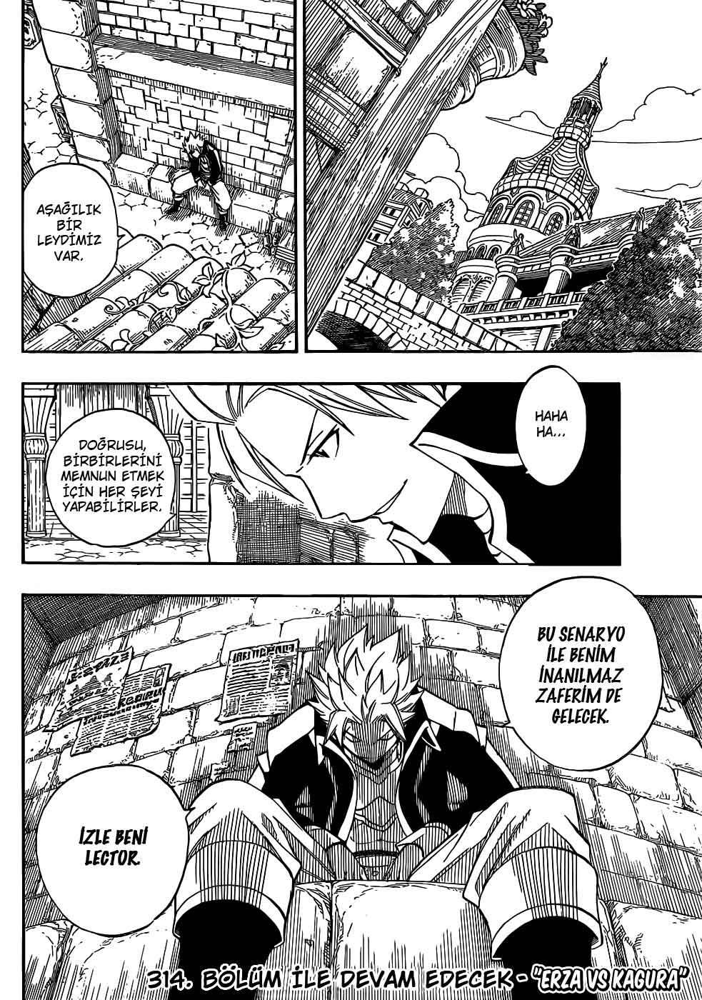 Fairy Tail mangasının 313 bölümünün 20. sayfasını okuyorsunuz.