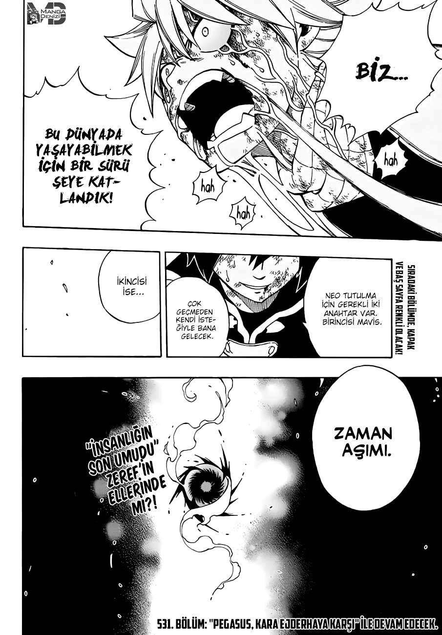 Fairy Tail mangasının 530 bölümünün 21. sayfasını okuyorsunuz.