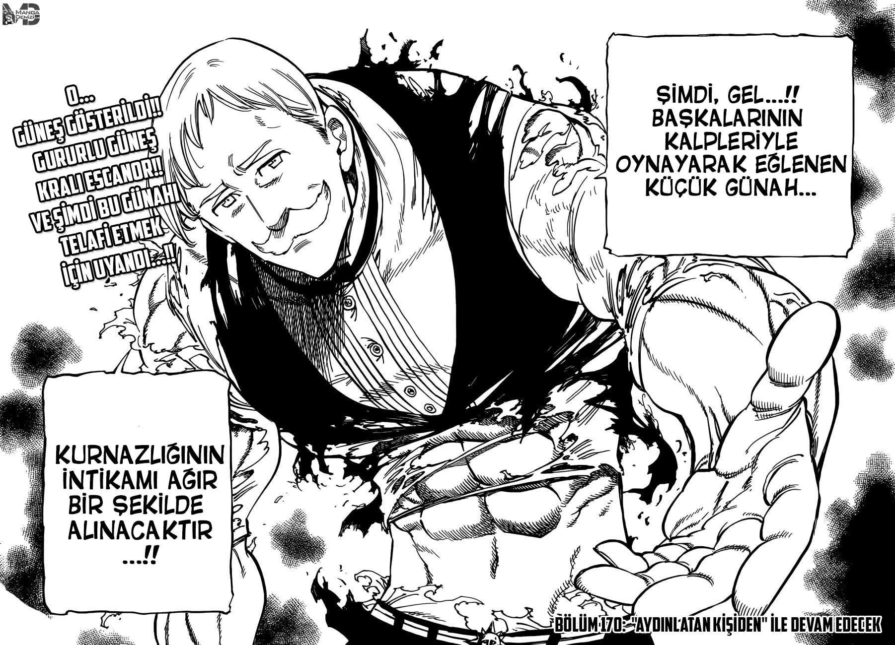 Nanatsu no Taizai mangasının 169 bölümünün 24. sayfasını okuyorsunuz.