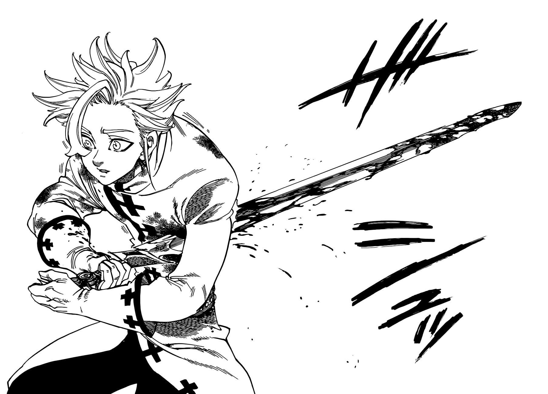 Nanatsu no Taizai mangasının 256 bölümünün 19. sayfasını okuyorsunuz.