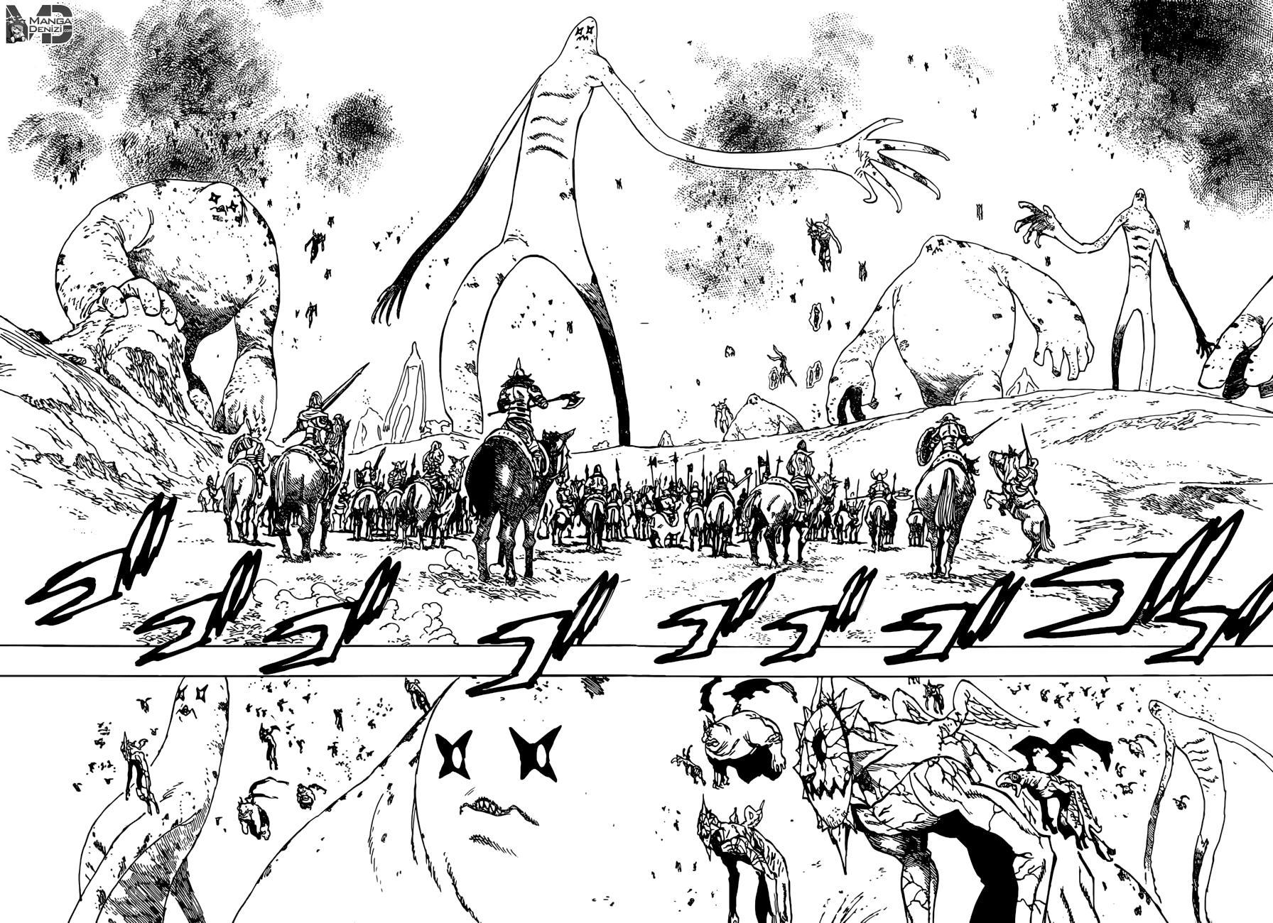 Nanatsu no Taizai mangasının 258 bölümünün 19. sayfasını okuyorsunuz.